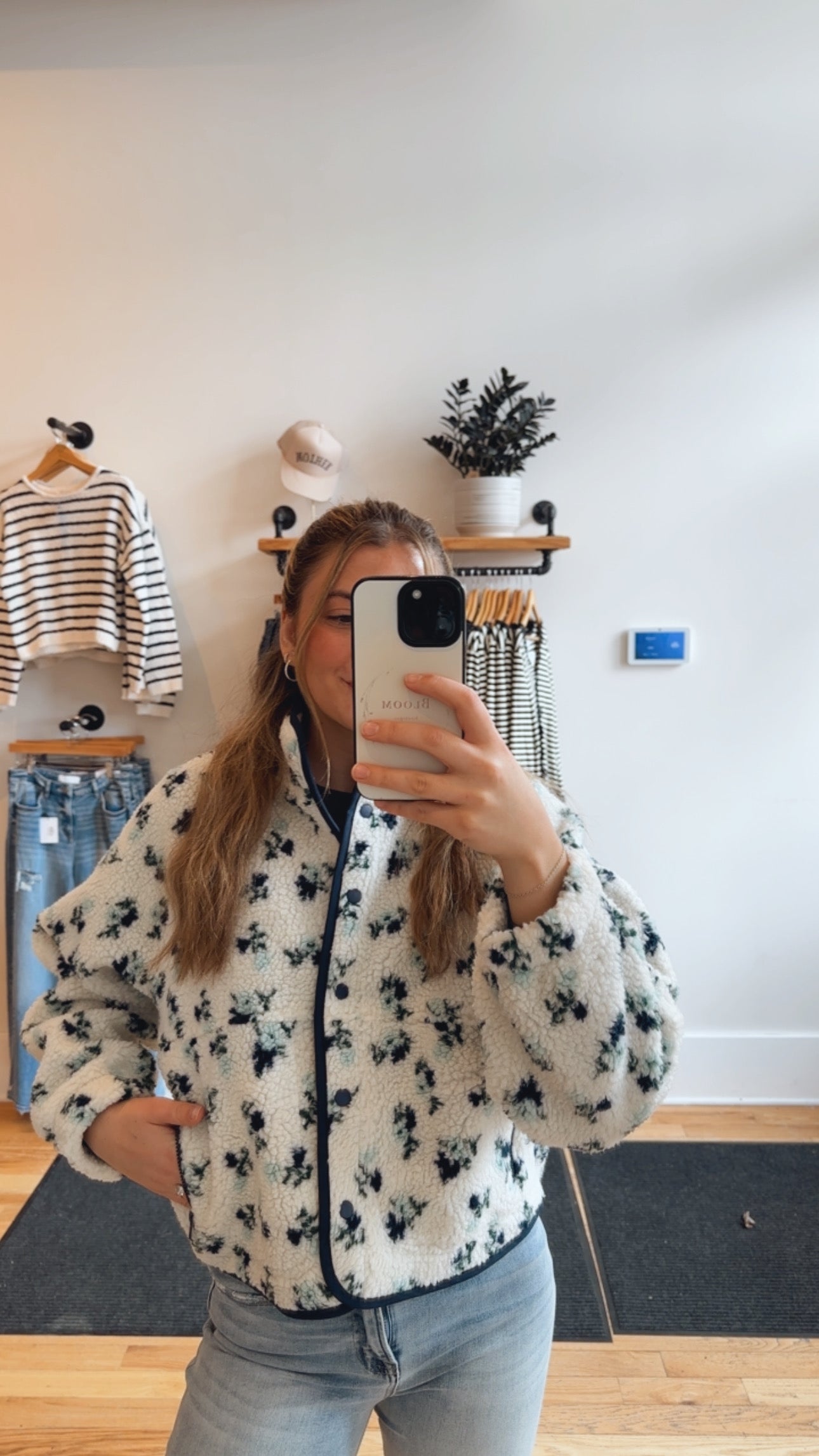 The Snap Button Floral Jacket