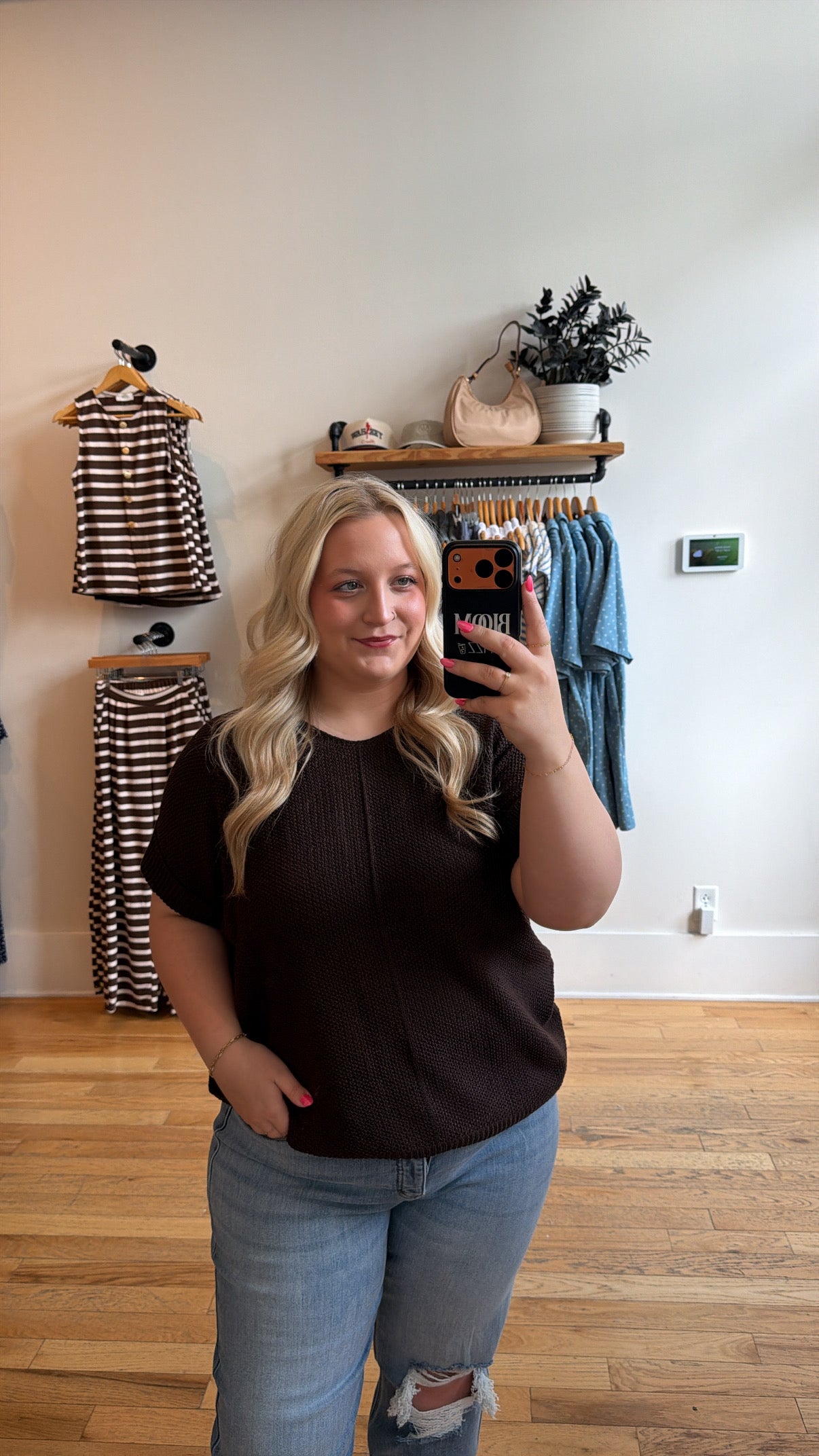 The Knit Short Sleeve Sweater