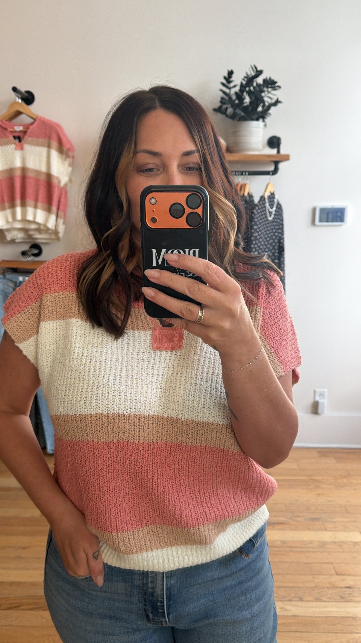 The Color Block Blush Sweater