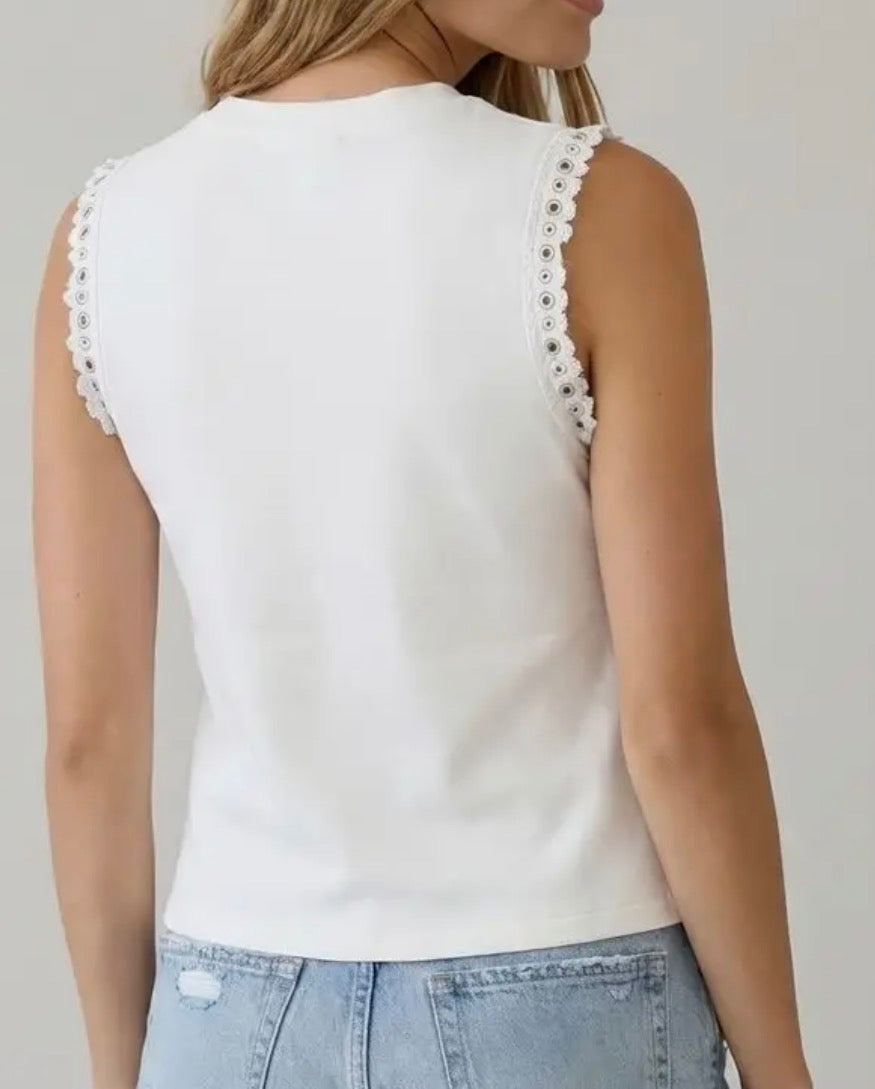 The Ruffle Sleeve Tank Top