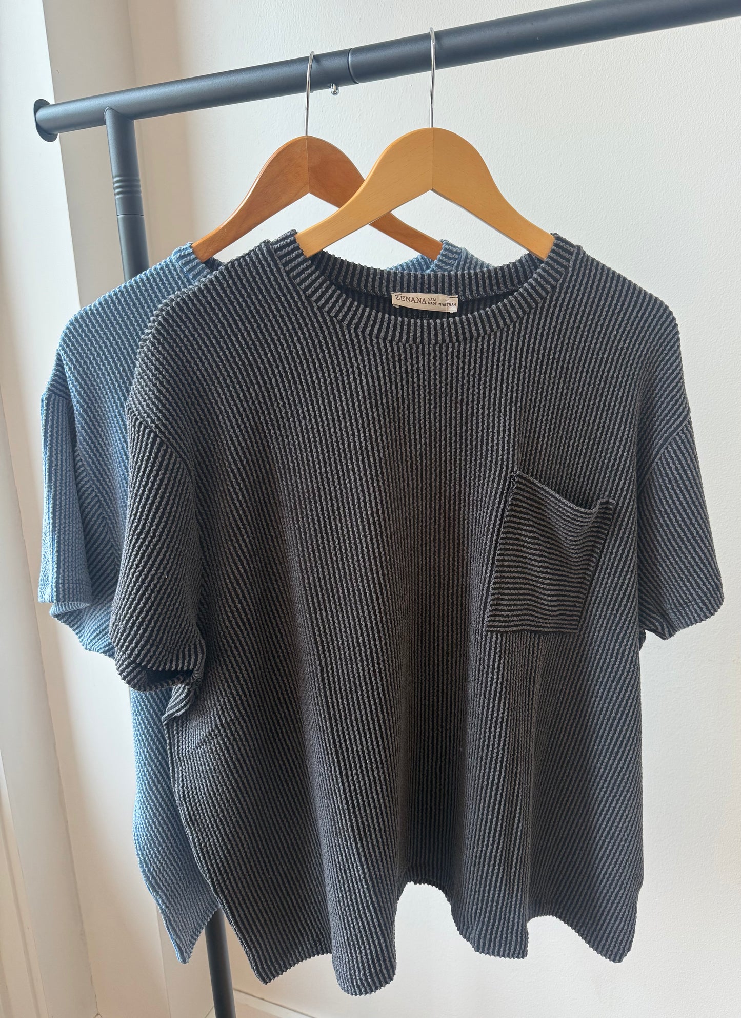 The Reese Ribbed Short Sleeves (2 Colors)