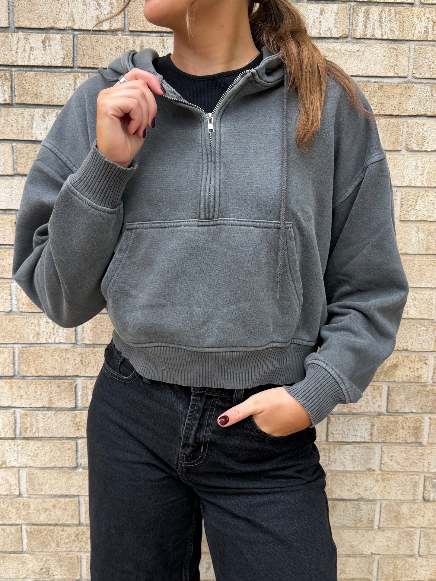 The Half Zip Hadley Hoodie (2 Colors)
