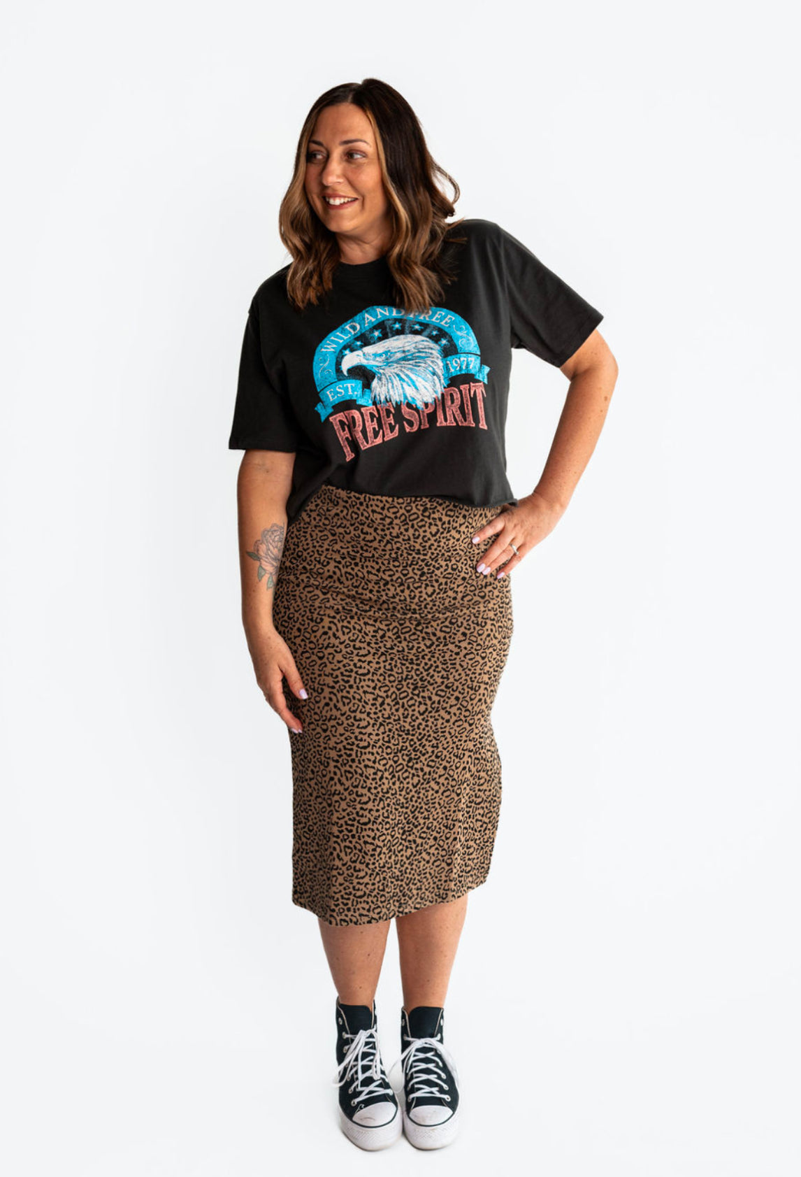 The Leopard Midi Skirt