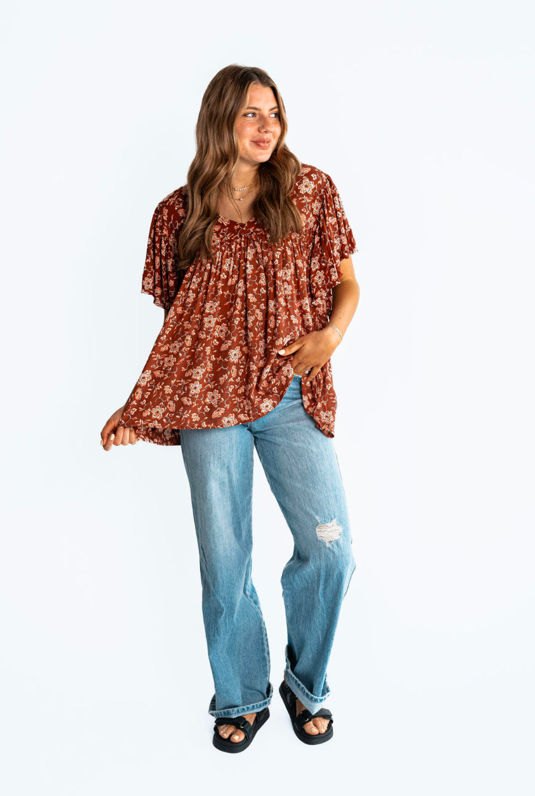 The In Bloom Floral Top