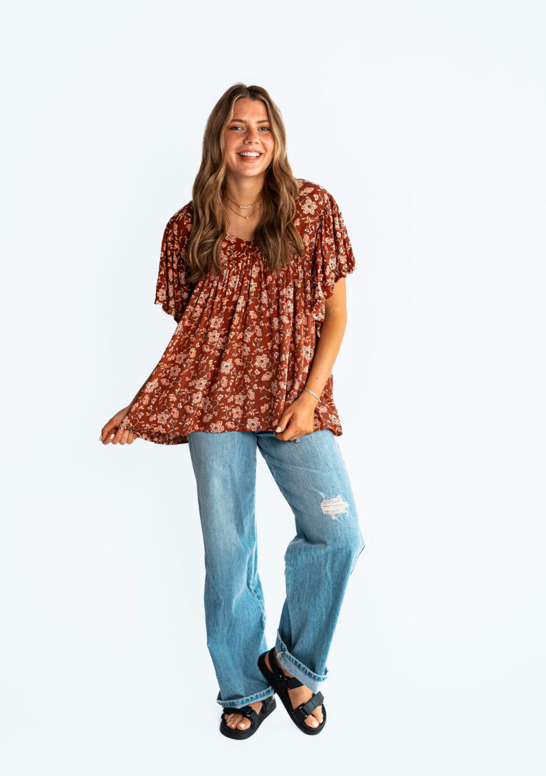 The In Bloom Floral Top