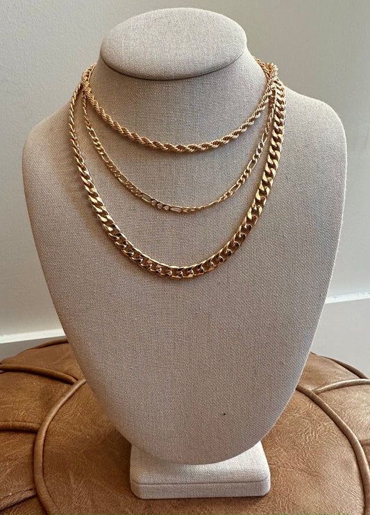 The Gold Chunky Layered Chain