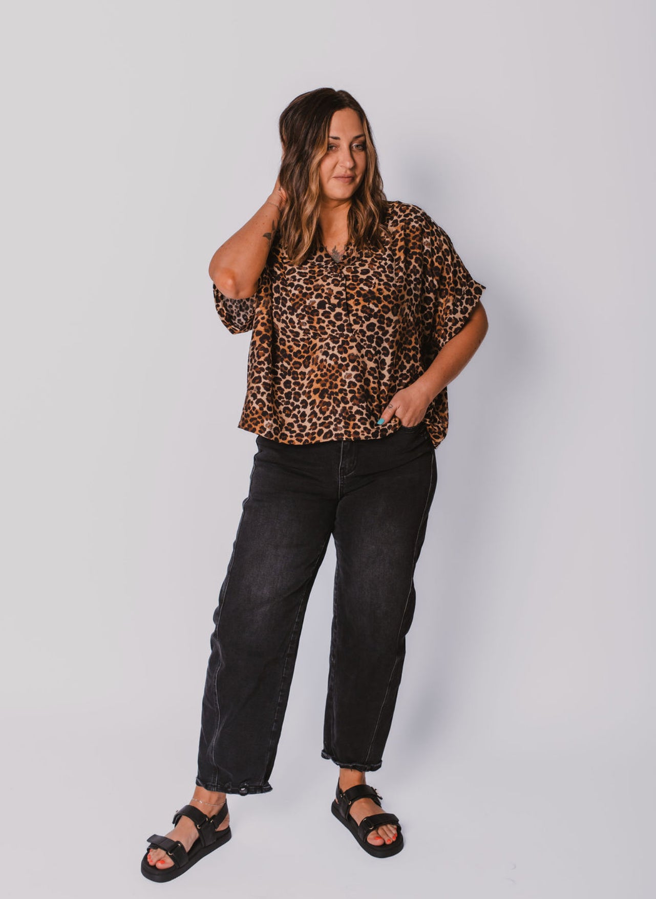 The Leopard Blouse Top