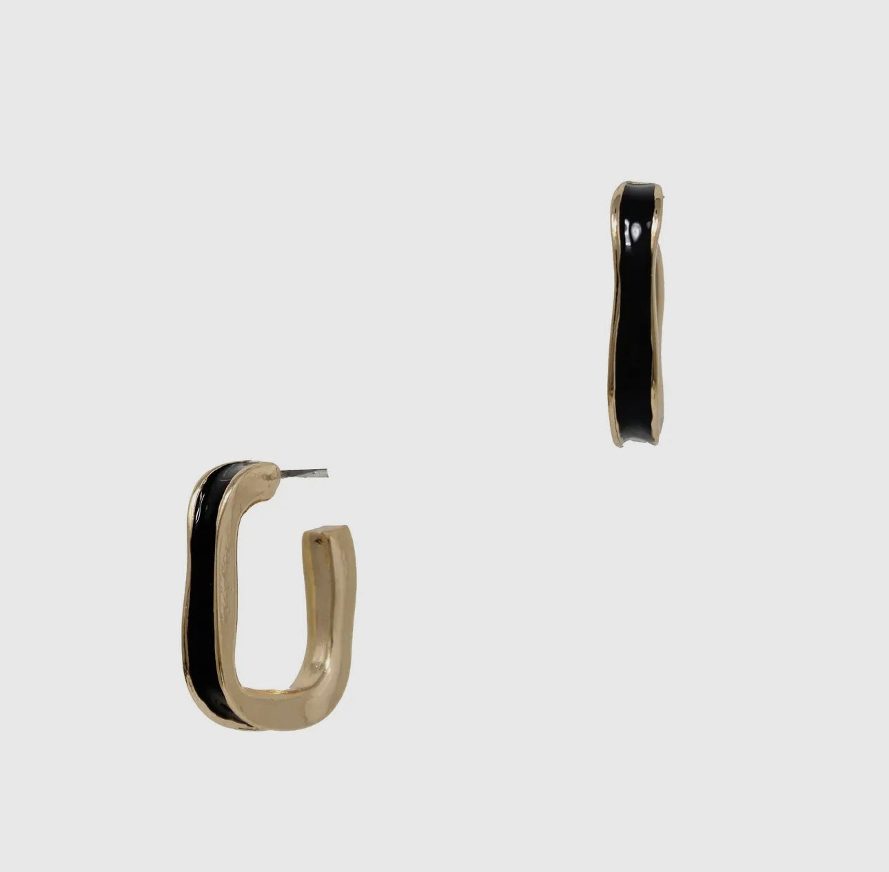 Gold Squared Hoops ( 2 colors )