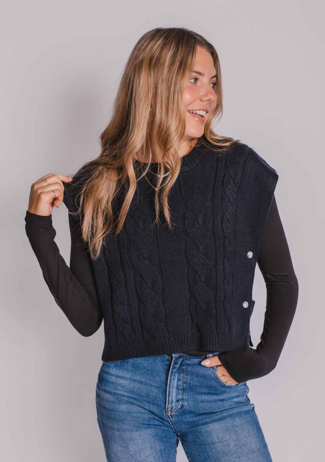 The carolyn sweater vest