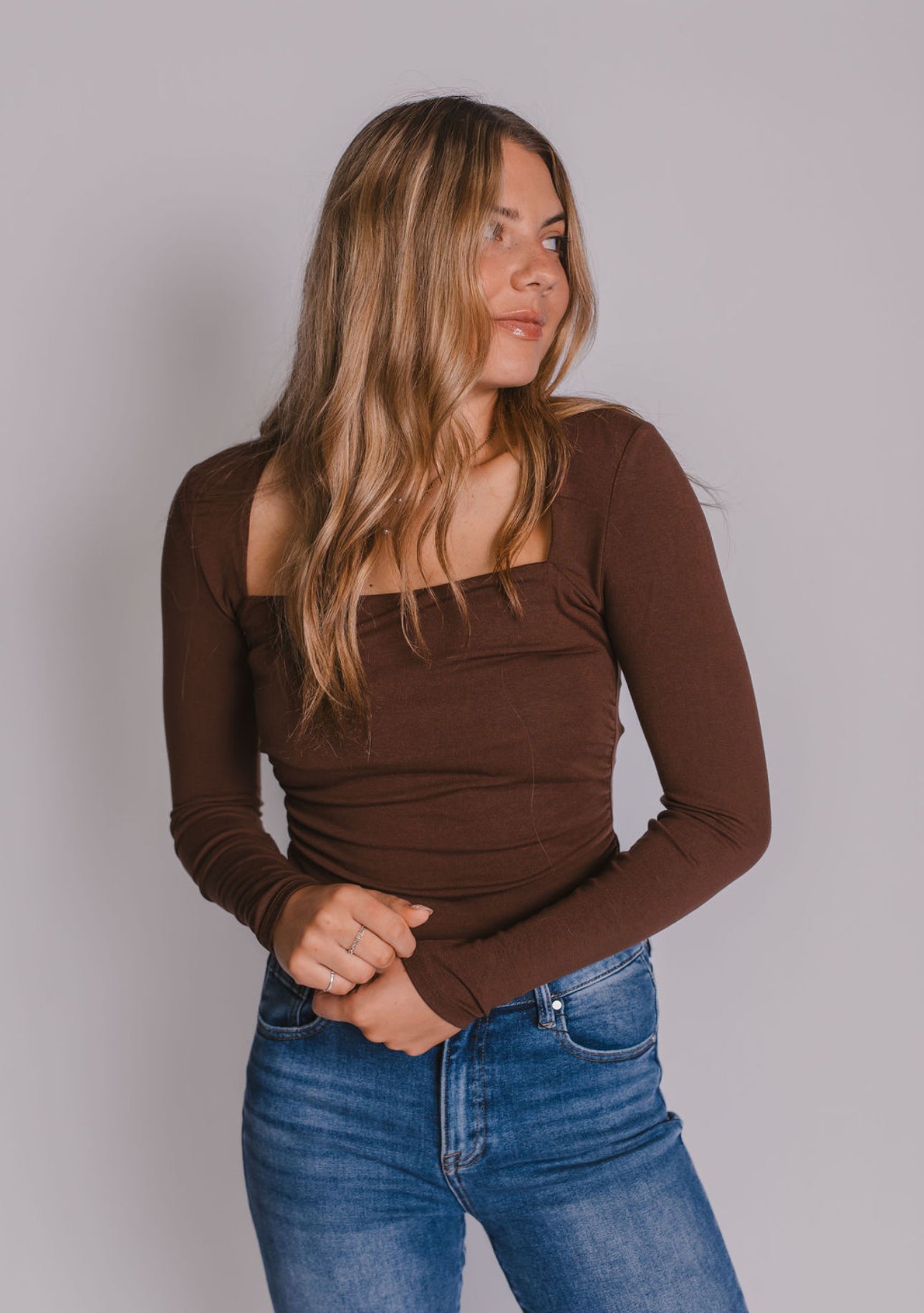The Sadie Square Neck Long Sleeve Top