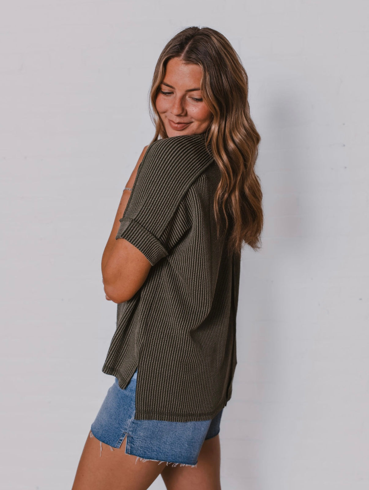 The Oversized Ribbed Tee