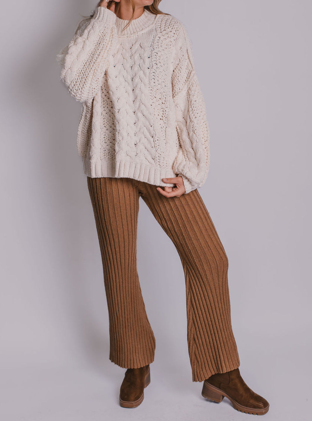 The Chunky Classic Cable Knit Sweater