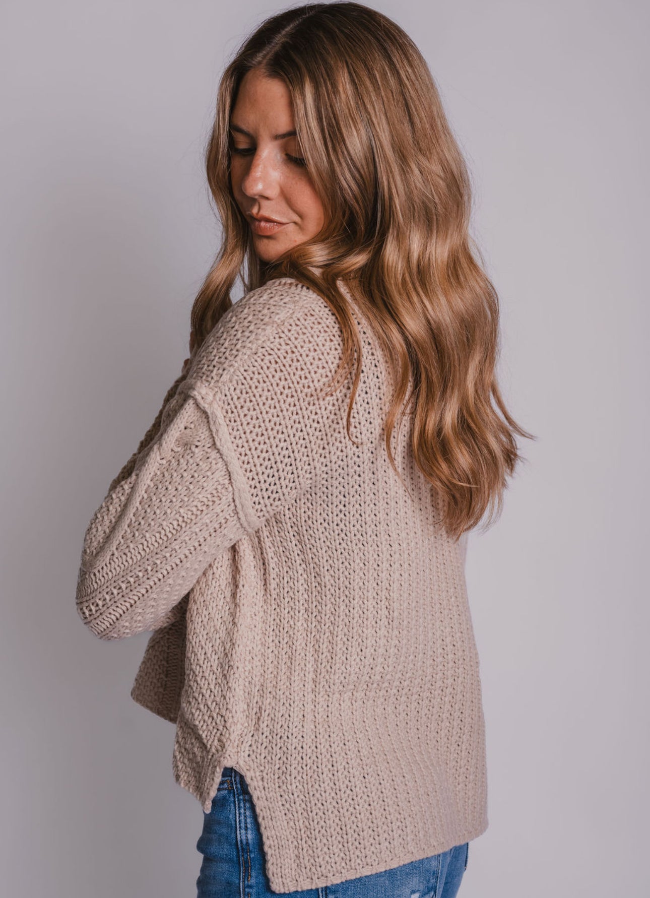 The Neutral Cable Knit Sweater