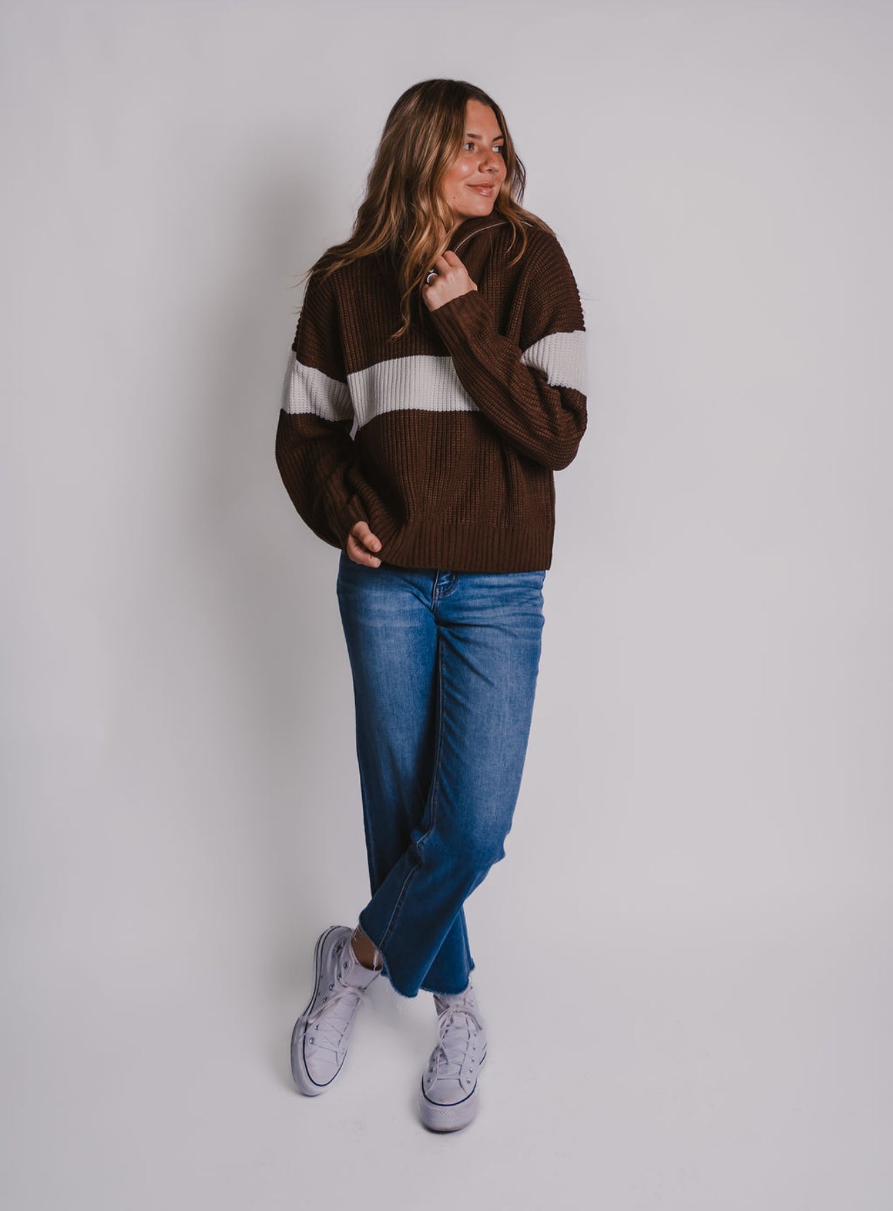 The Amber Knit Quarter Zip