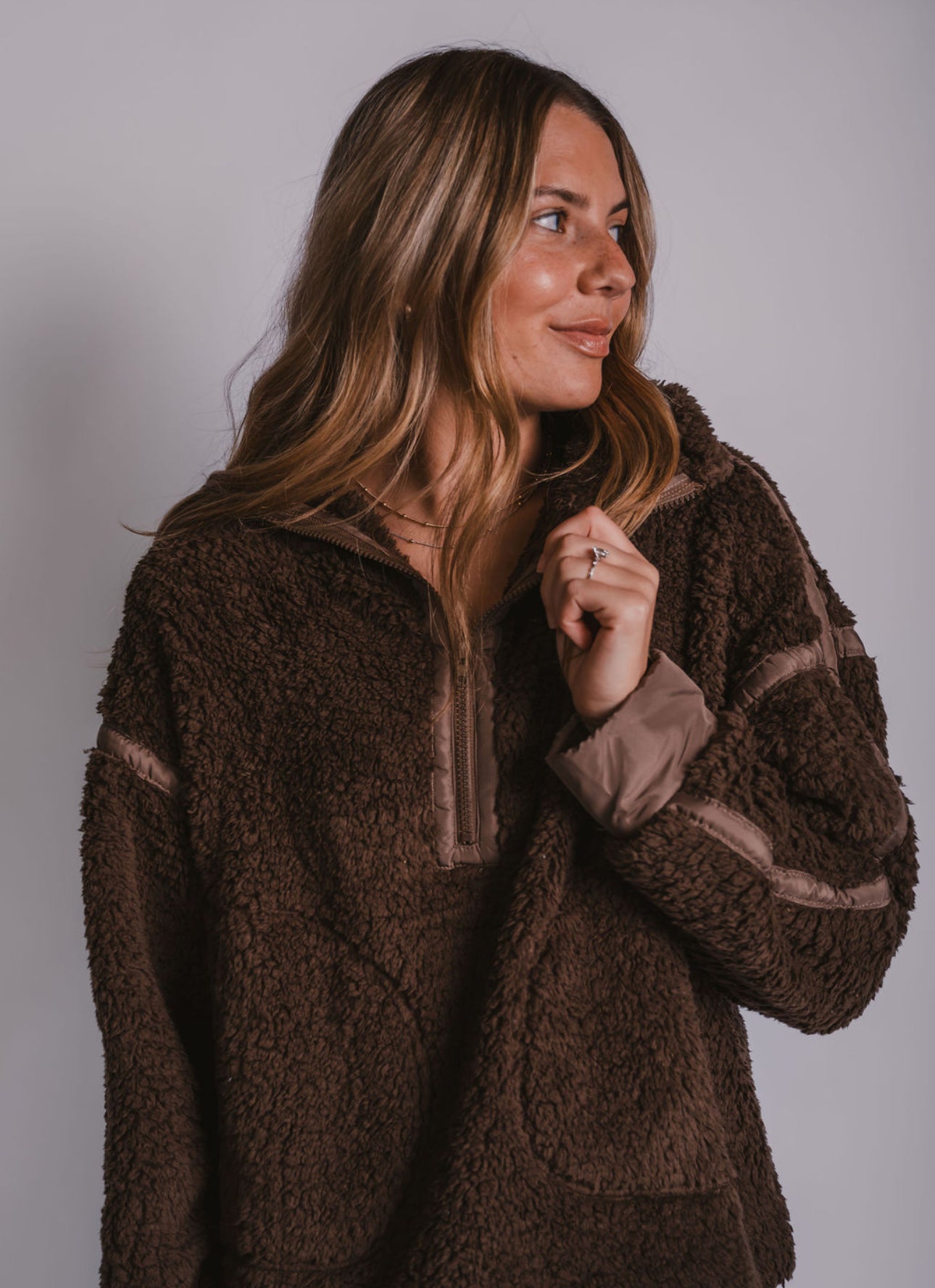 The Half Zip Sherpa Jacket