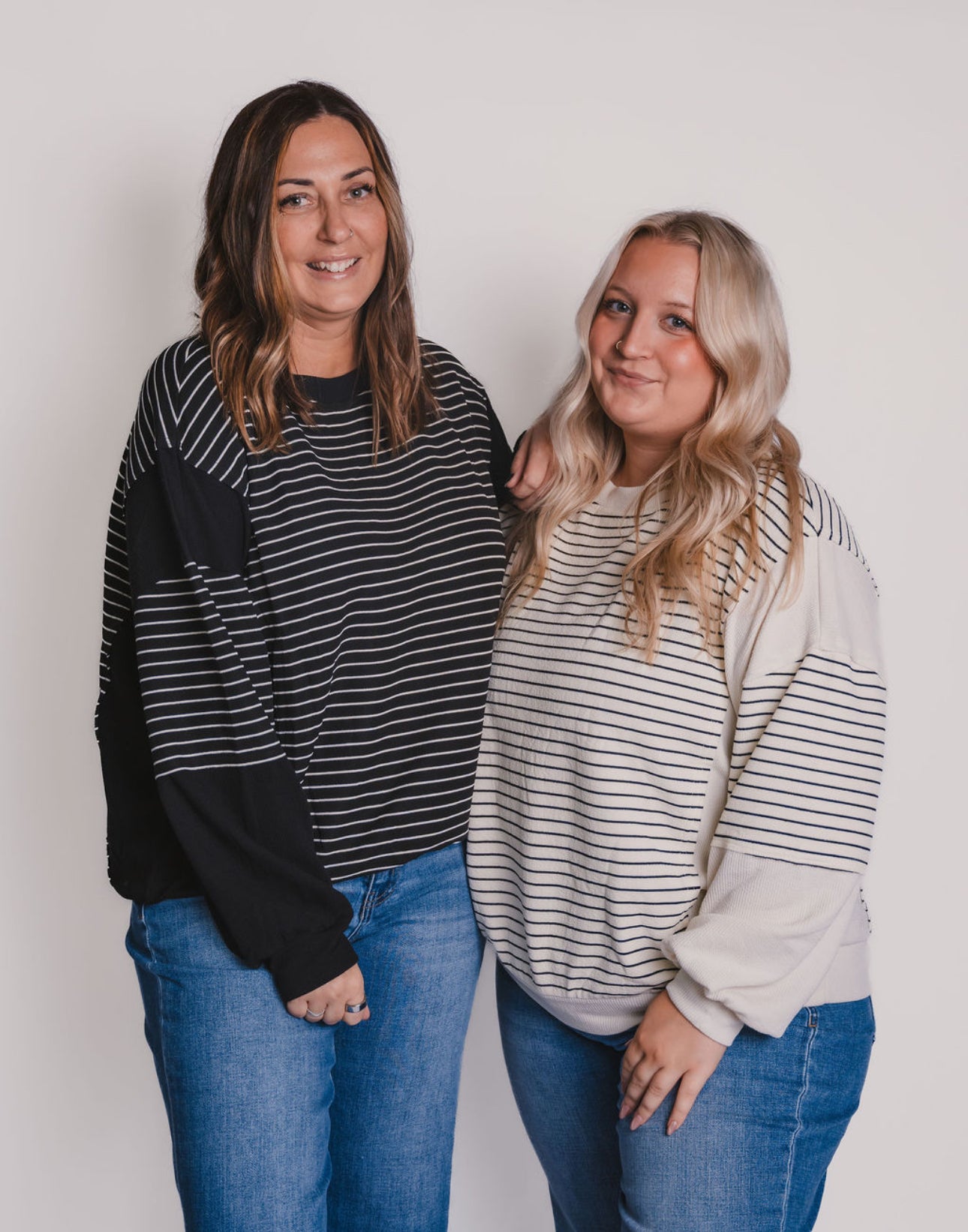 The Everyday Striped Crewneck (2 Colors)