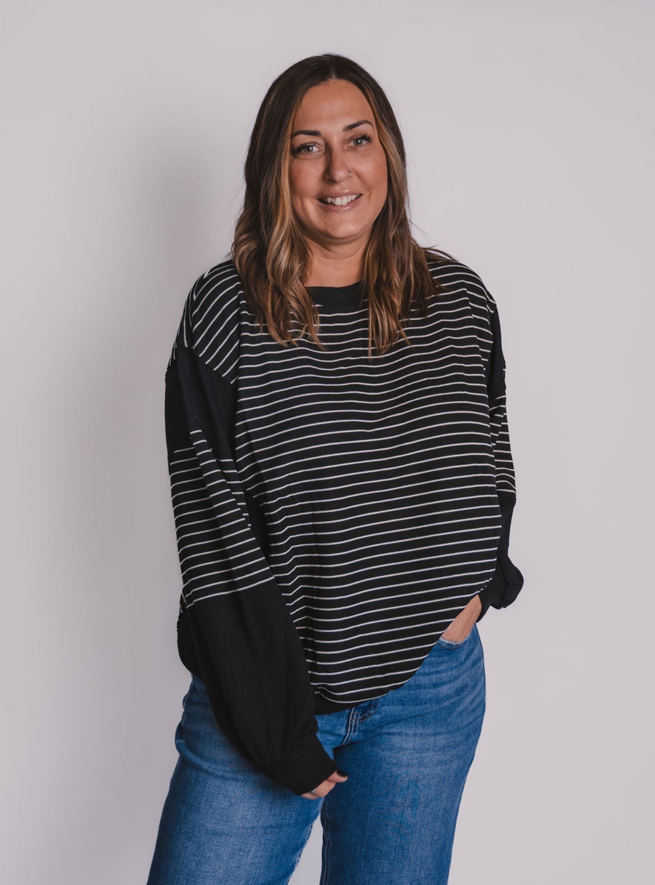 The Everyday Striped Crewneck (2 Colors)