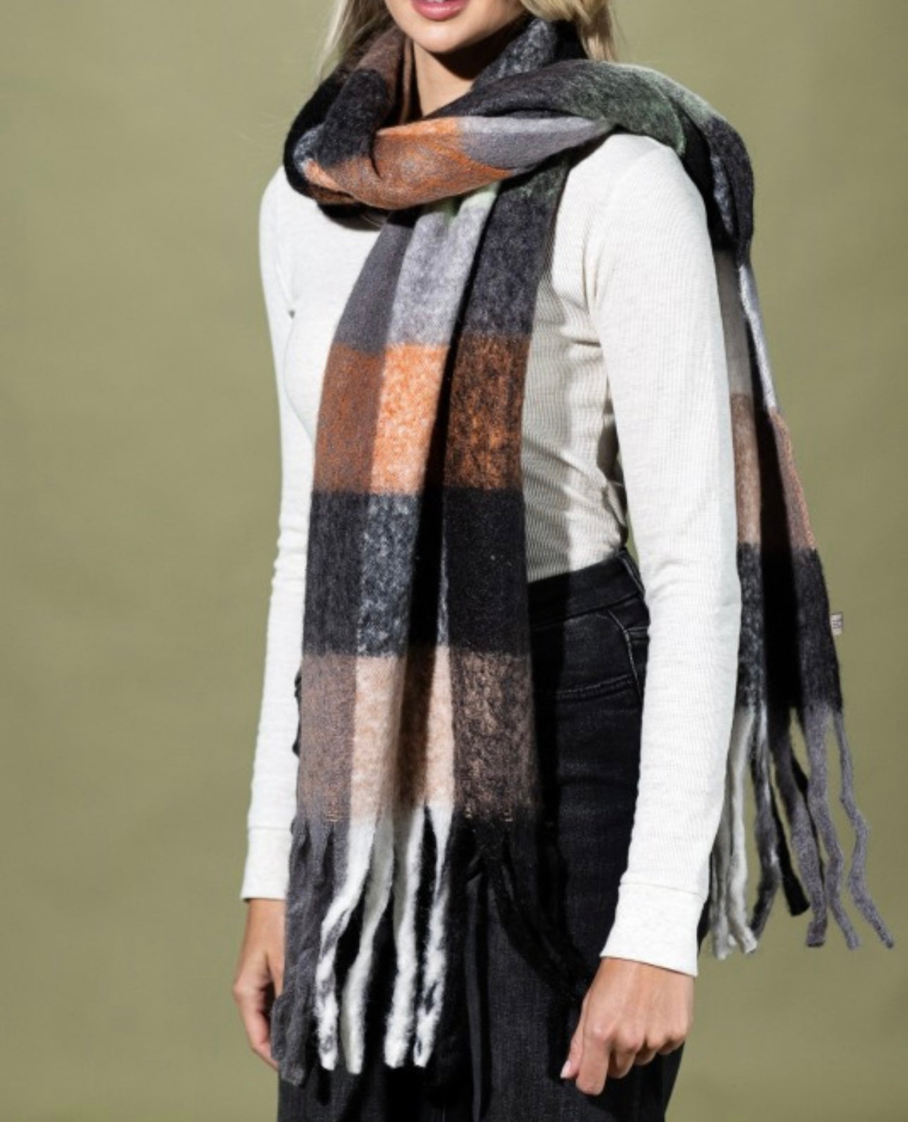 The Multi Colored Plaid Scarf