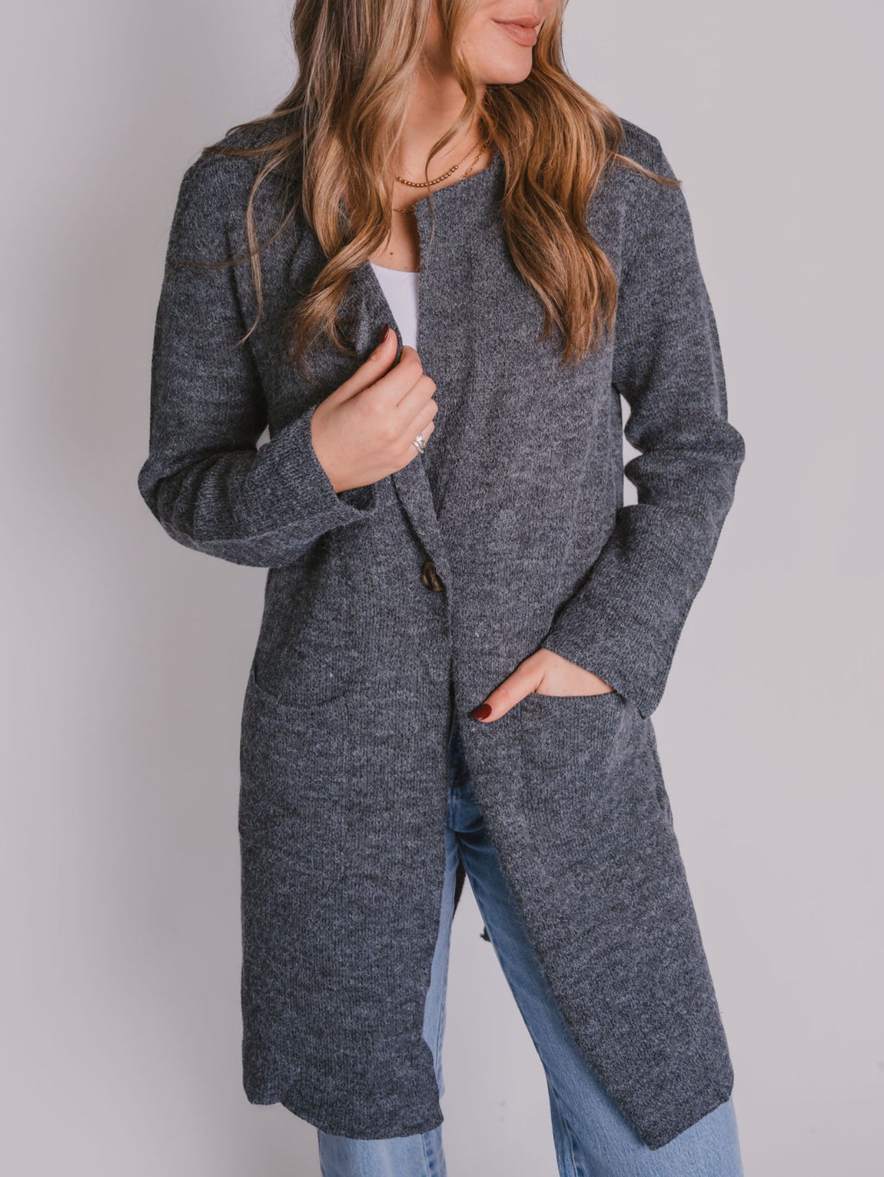 The Cozy Charcoal Coatigan