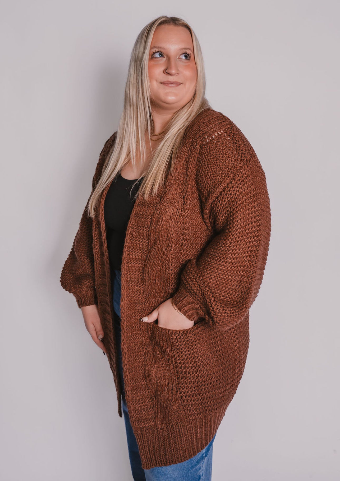 The Chunky Cable Knit Cardigan