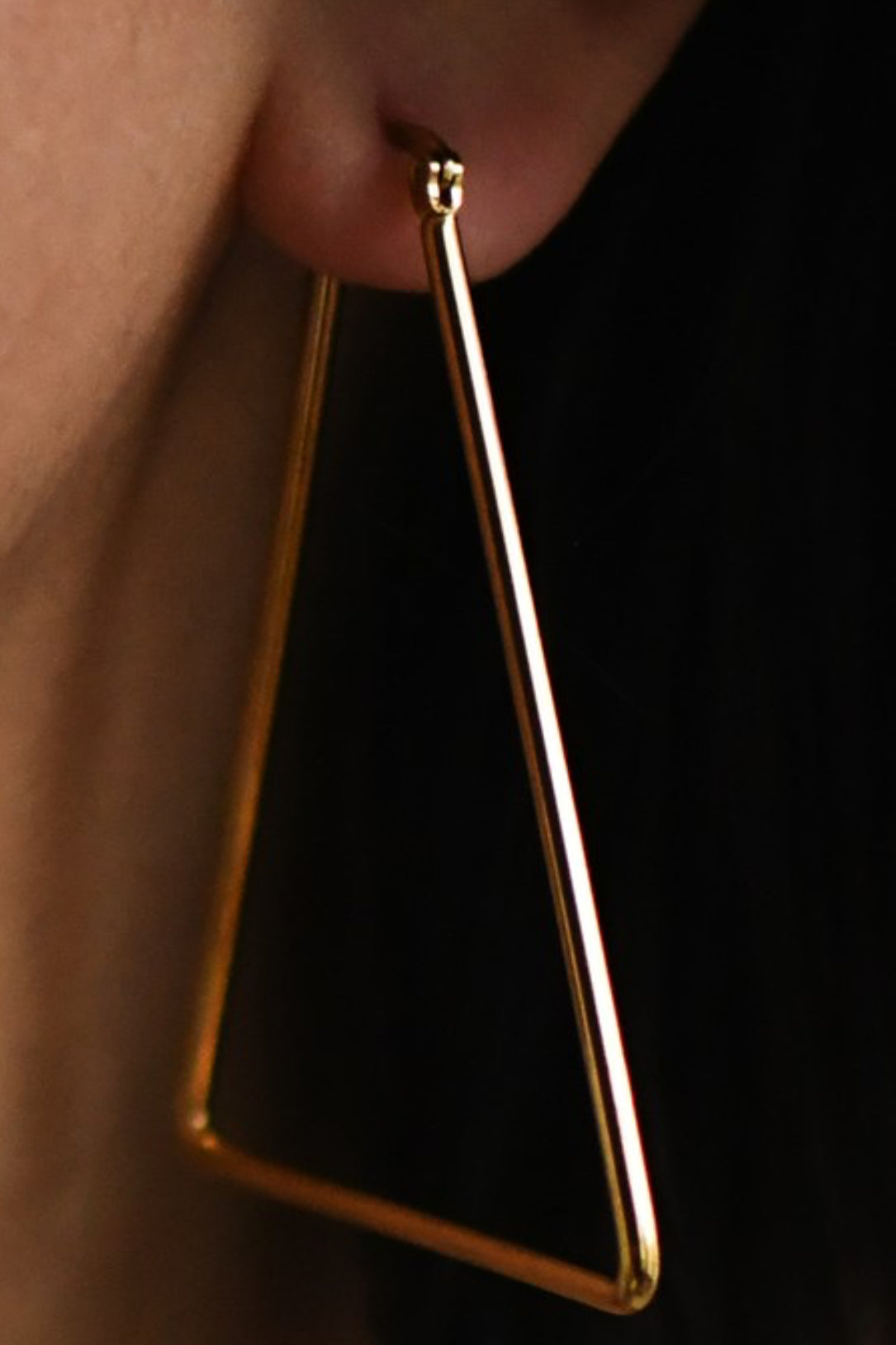 The Gold Triangle Hoops