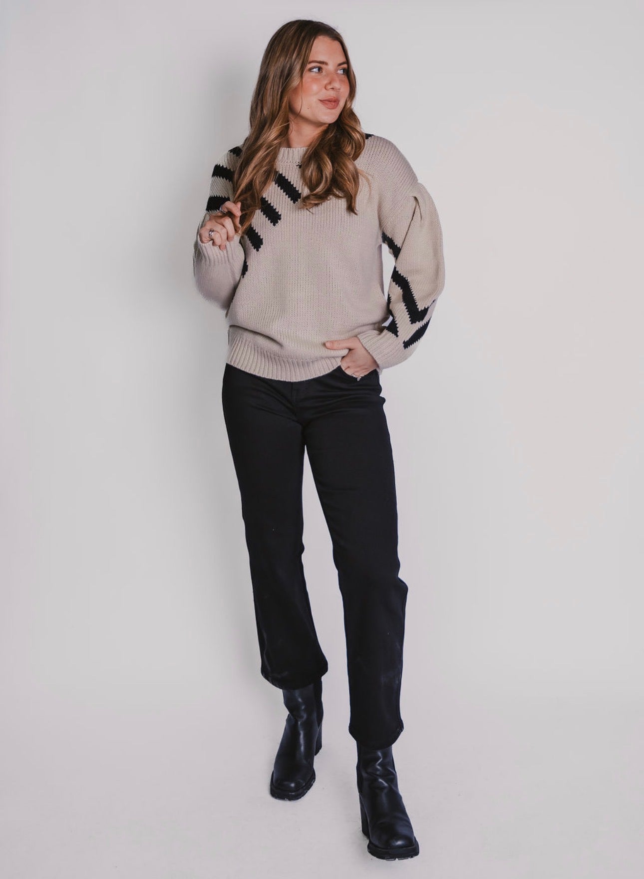 The Contrast Callie Sweater