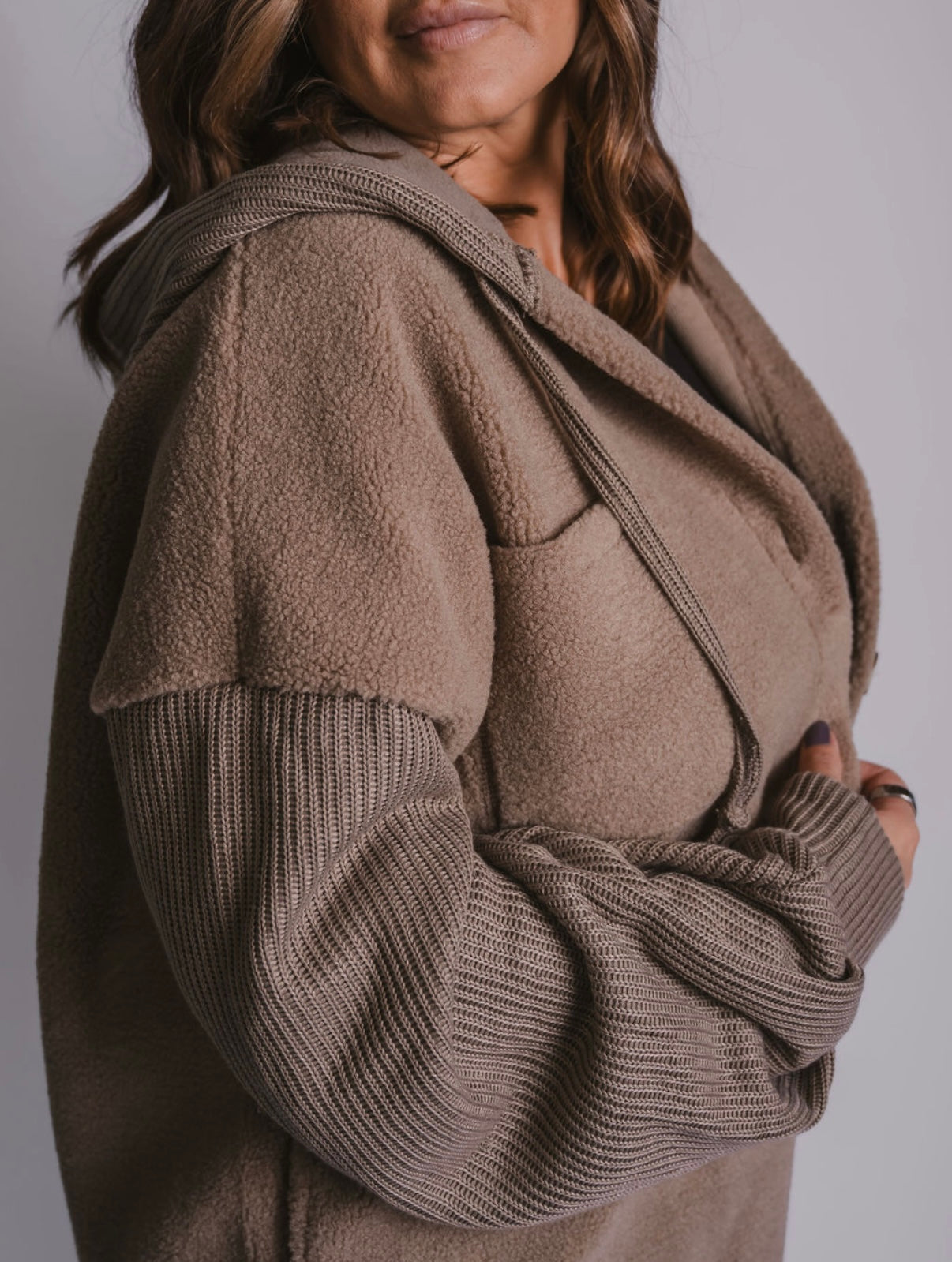 The Sherpa Hoodie Shacket