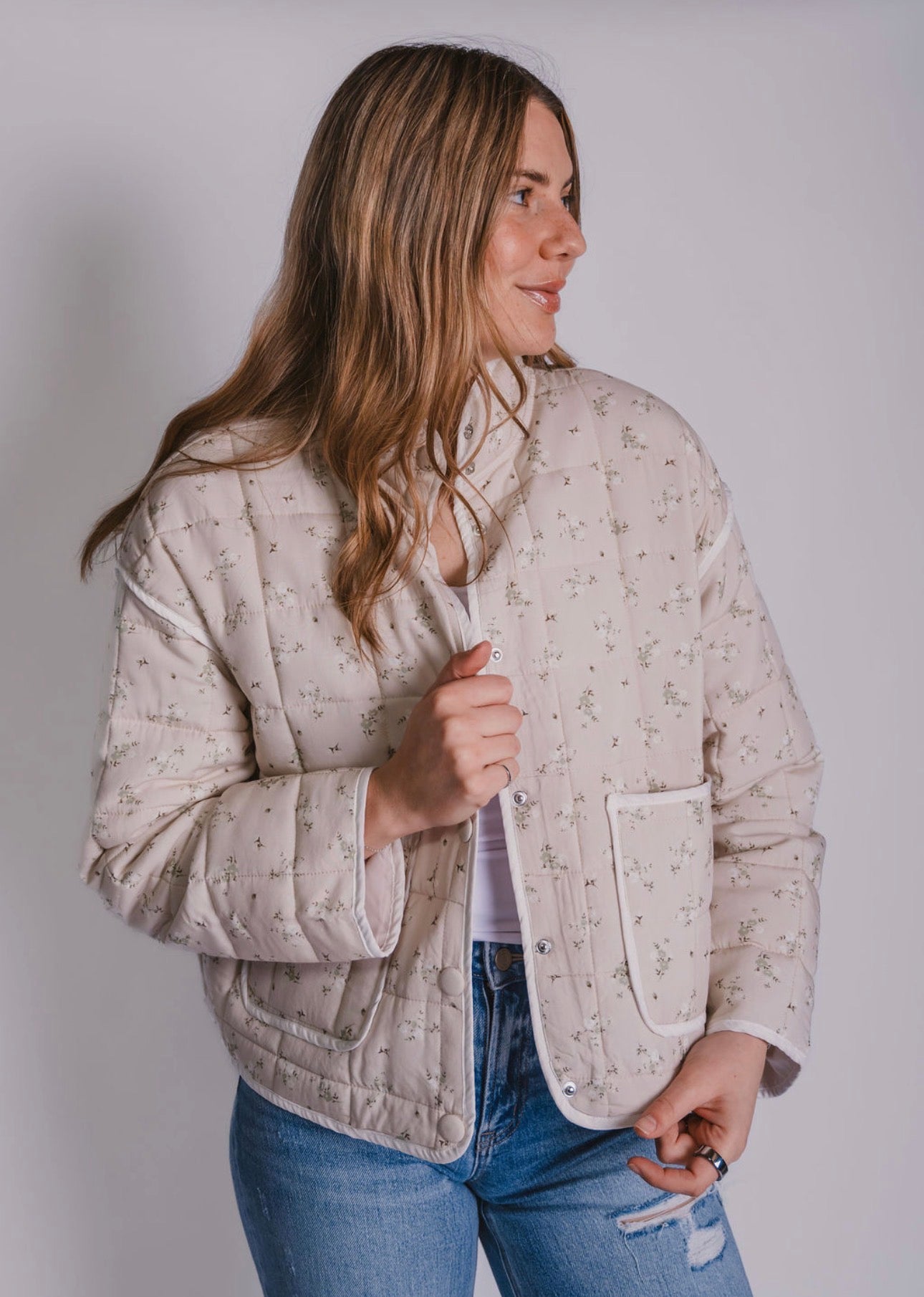 The Floral Quilted Jacket