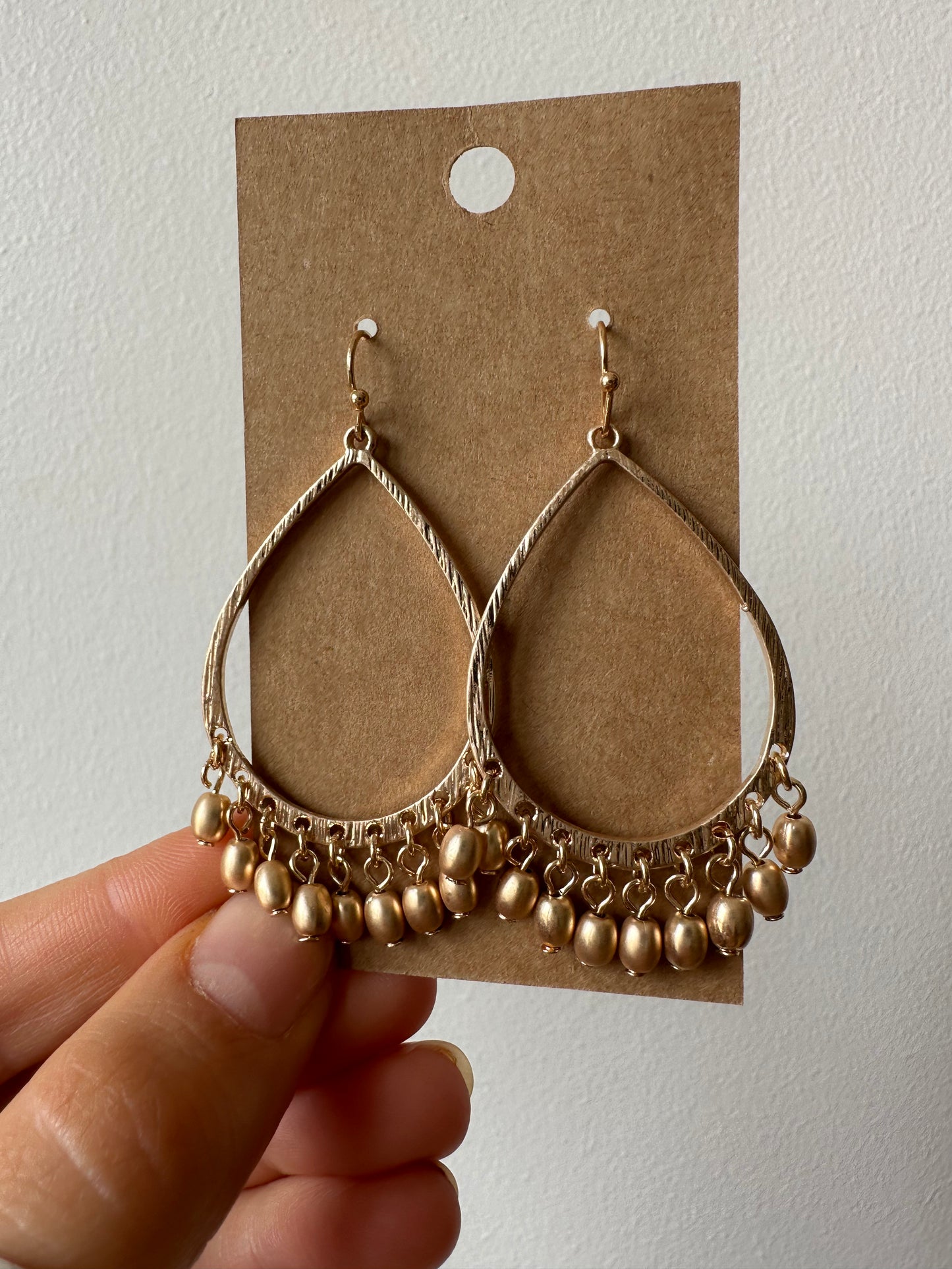 The Harper Beaded Teardrop Earrings