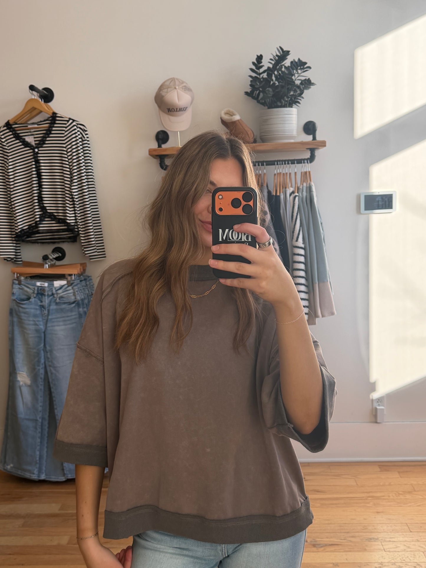 The Terry Oversized Short Sleeve Top