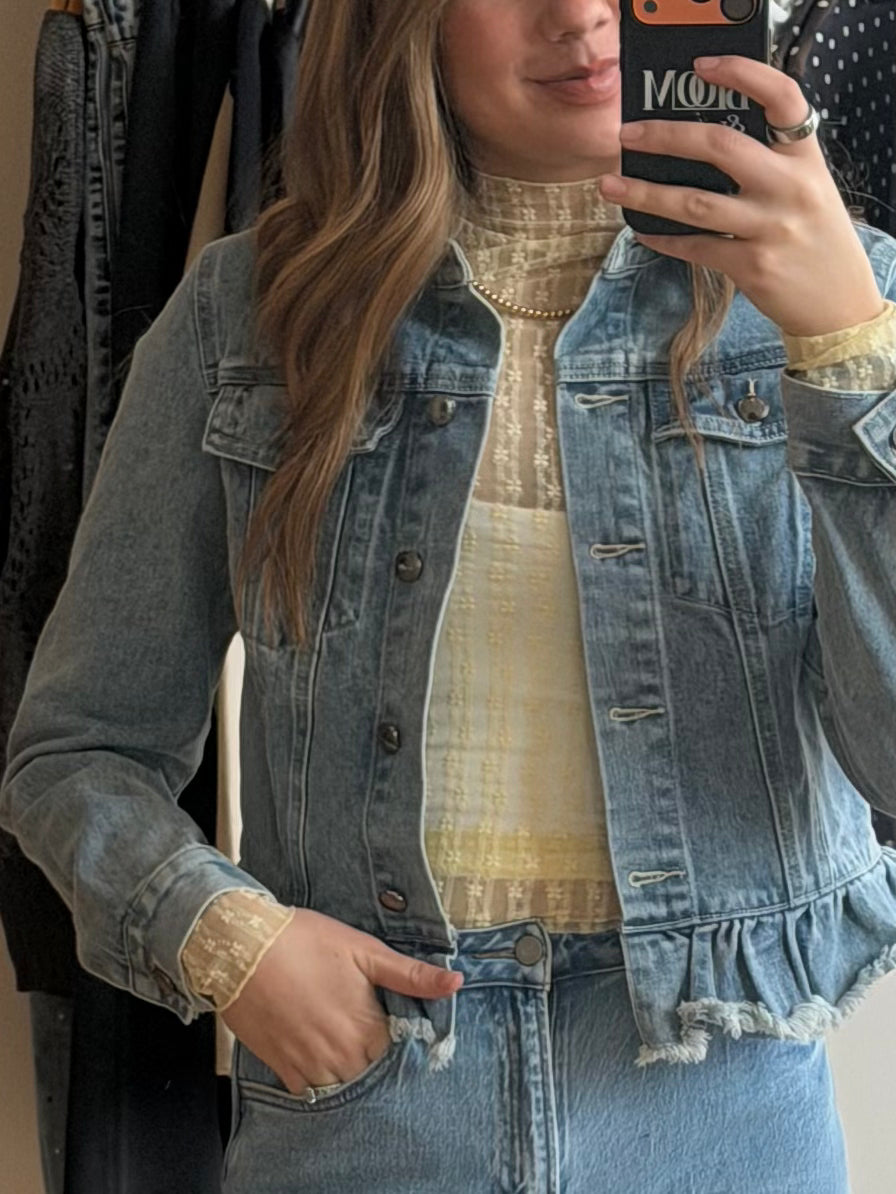 The Floral Mesh Layering Long Sleeve