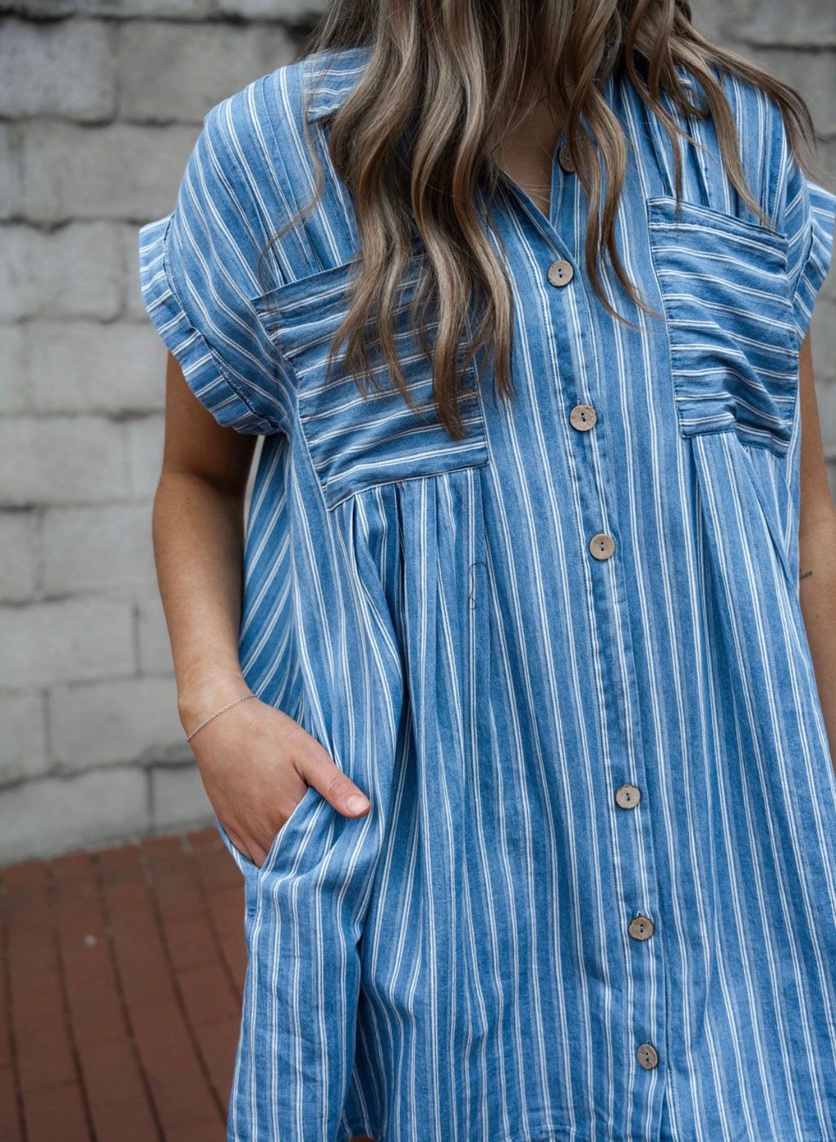 The Coastal Blue Striped Dress