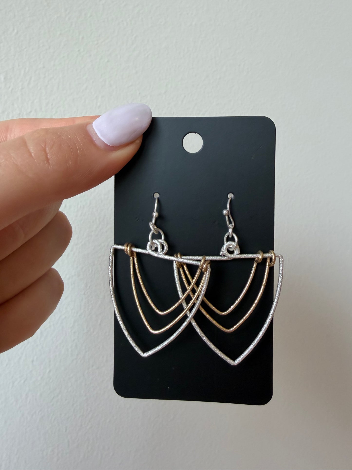 The Geometric Triangle Earrings