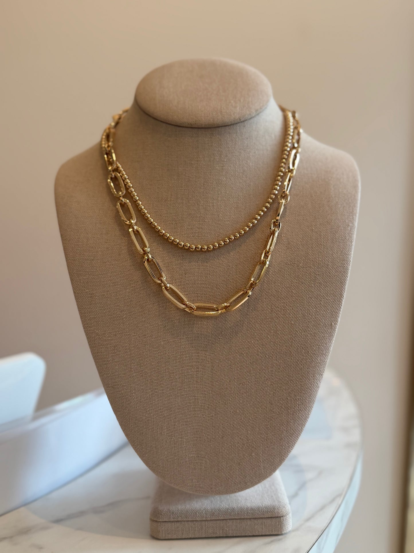 The Double Layered Gold Necklace
