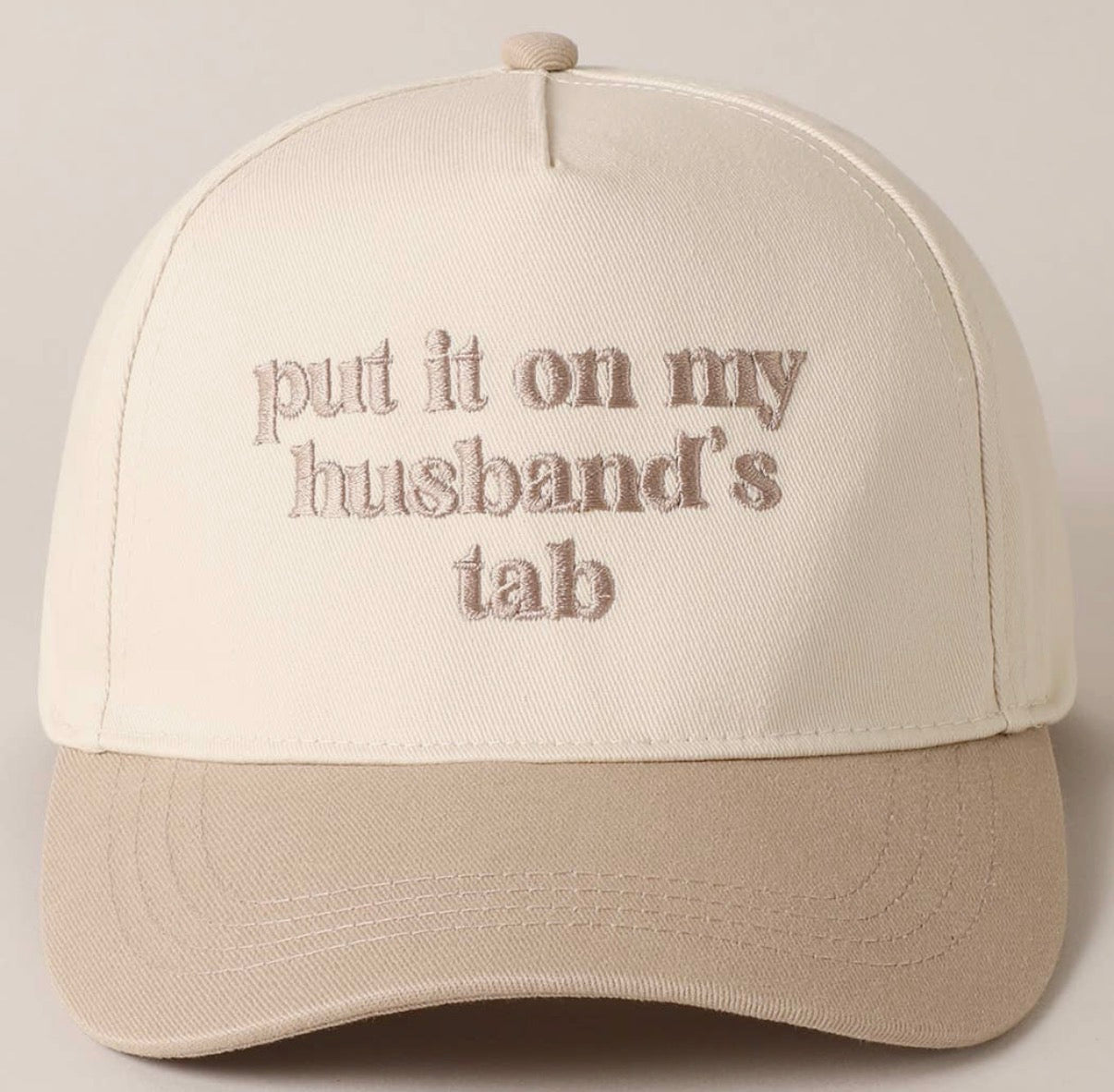 The 'Put It On My Husbands Tab' Trucker Hat
