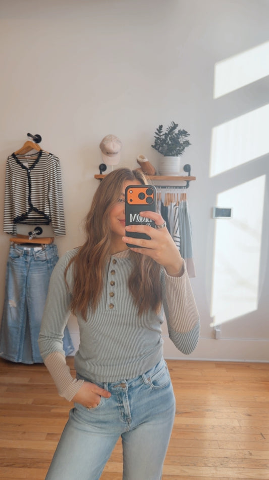 The Raina Ribbed Long Sleeve