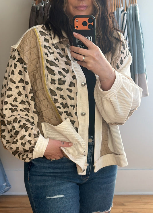 The Quilted Leopard Jacket