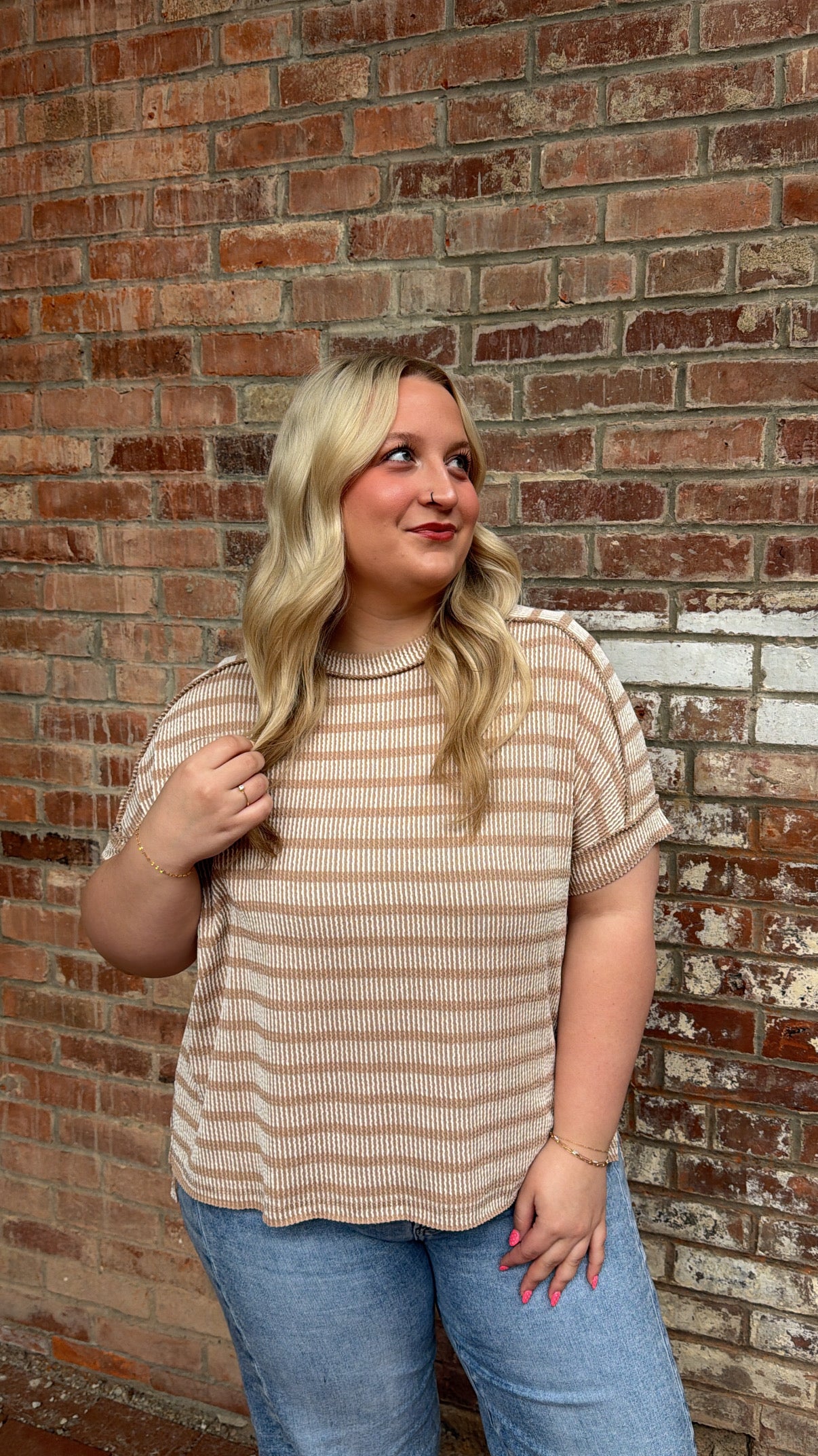 The Carmen Ribbed Cream Top