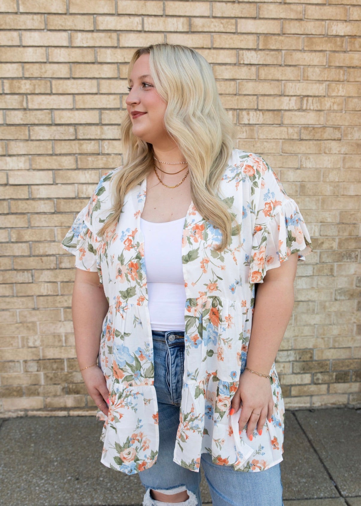 The Tiered Floral Kimono