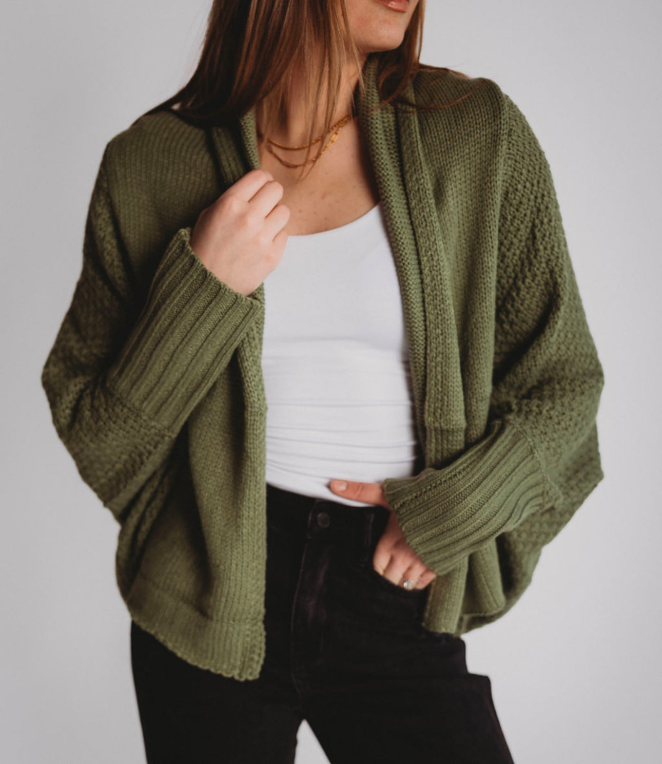 The Casual Open Front Cardigan