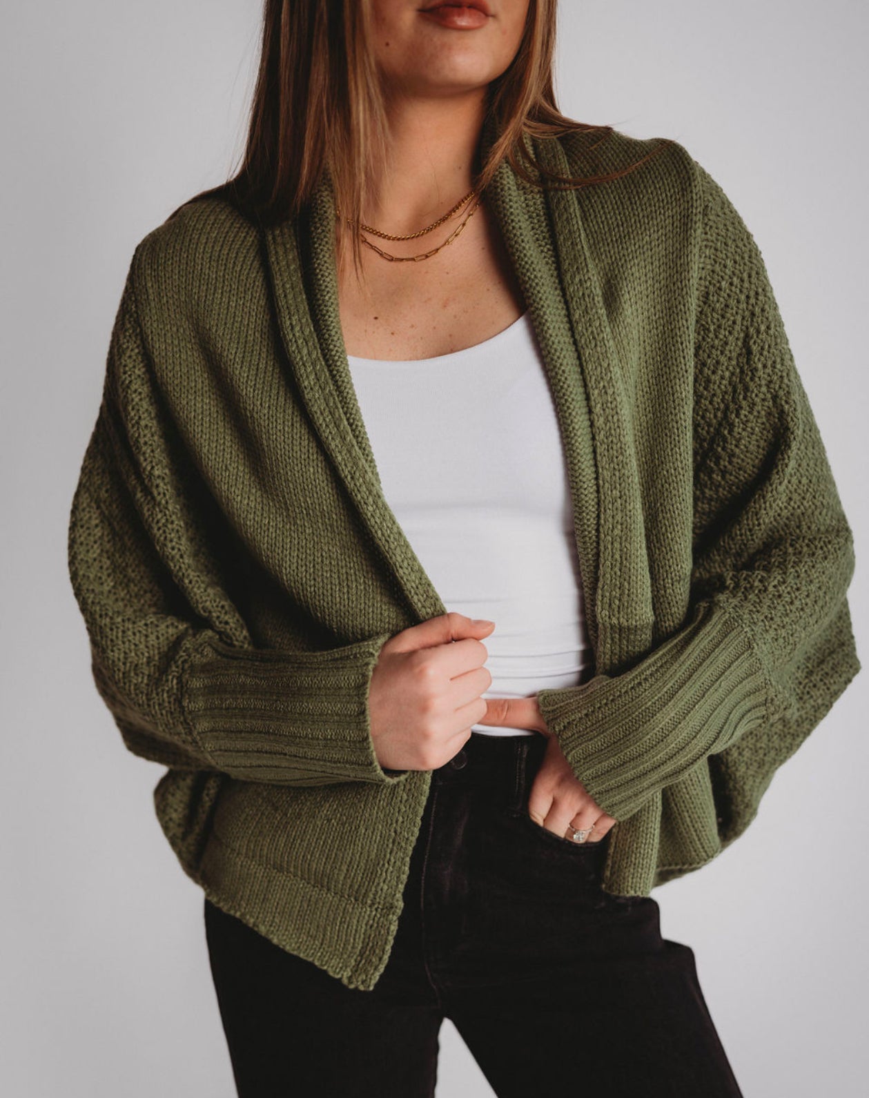 The Casual Open Front Cardigan