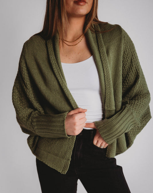 The Casual Open Front Cardigan