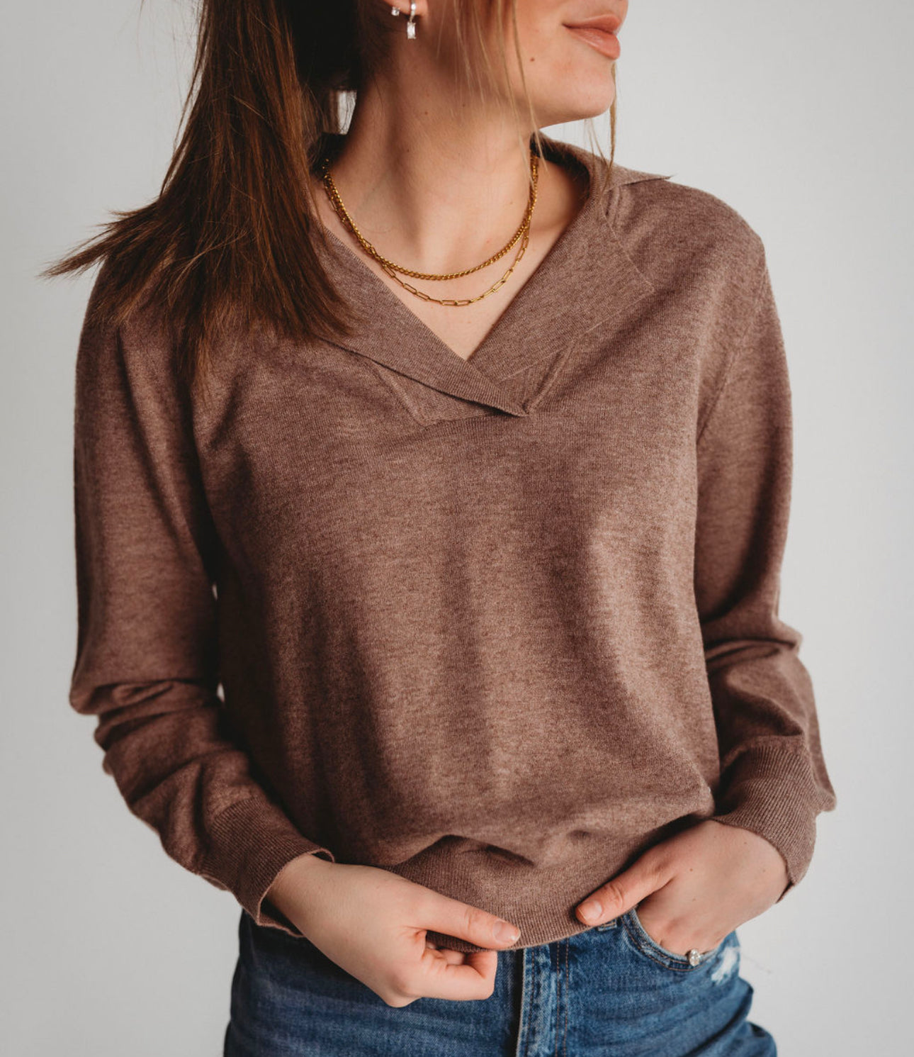 The Callie Collared Long Sleeve