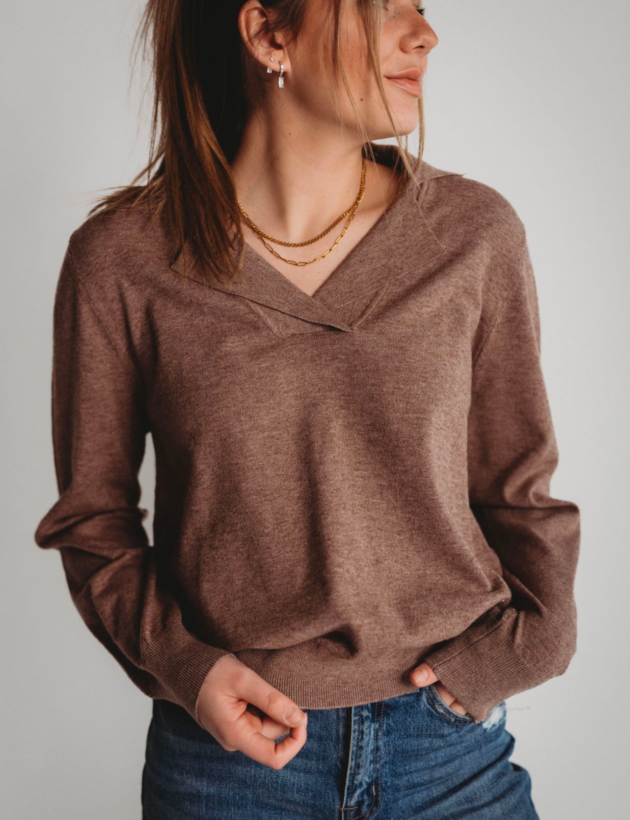 The Callie Collared Long Sleeve