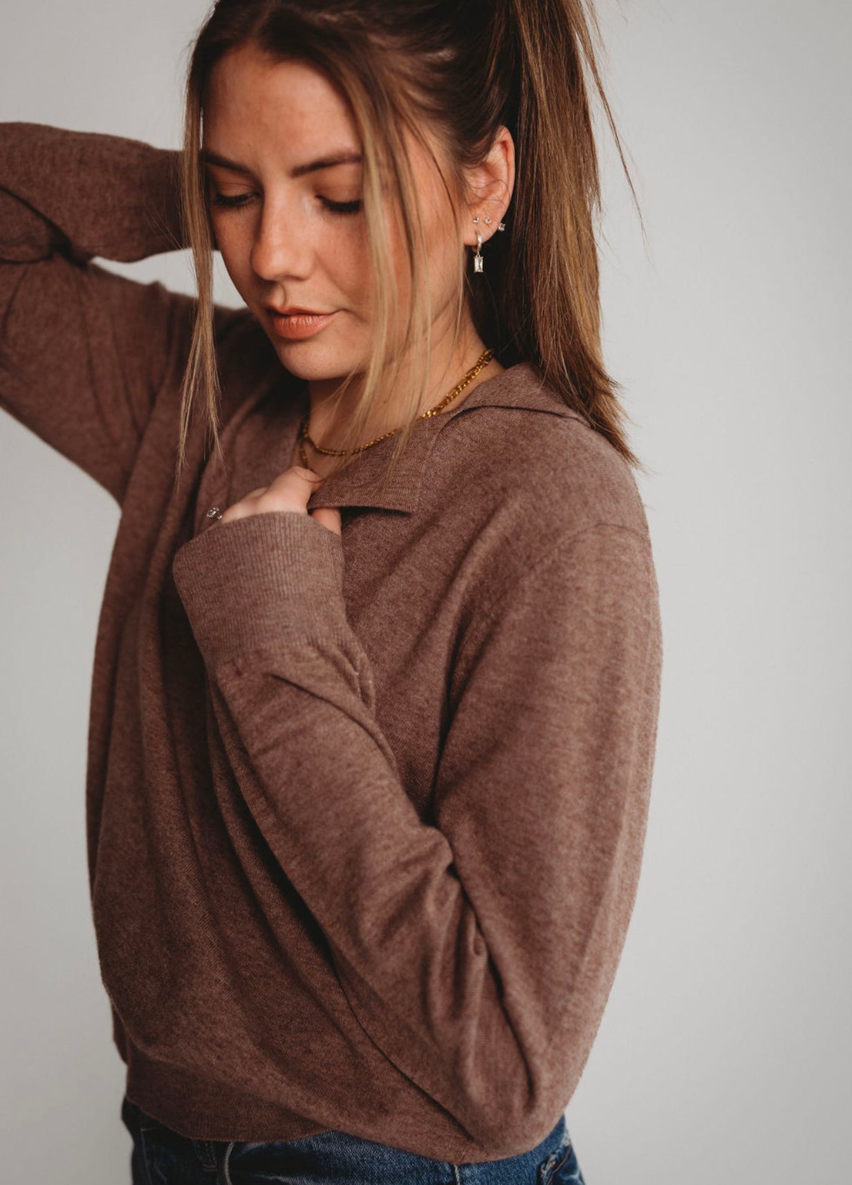 The Callie Collared Long Sleeve