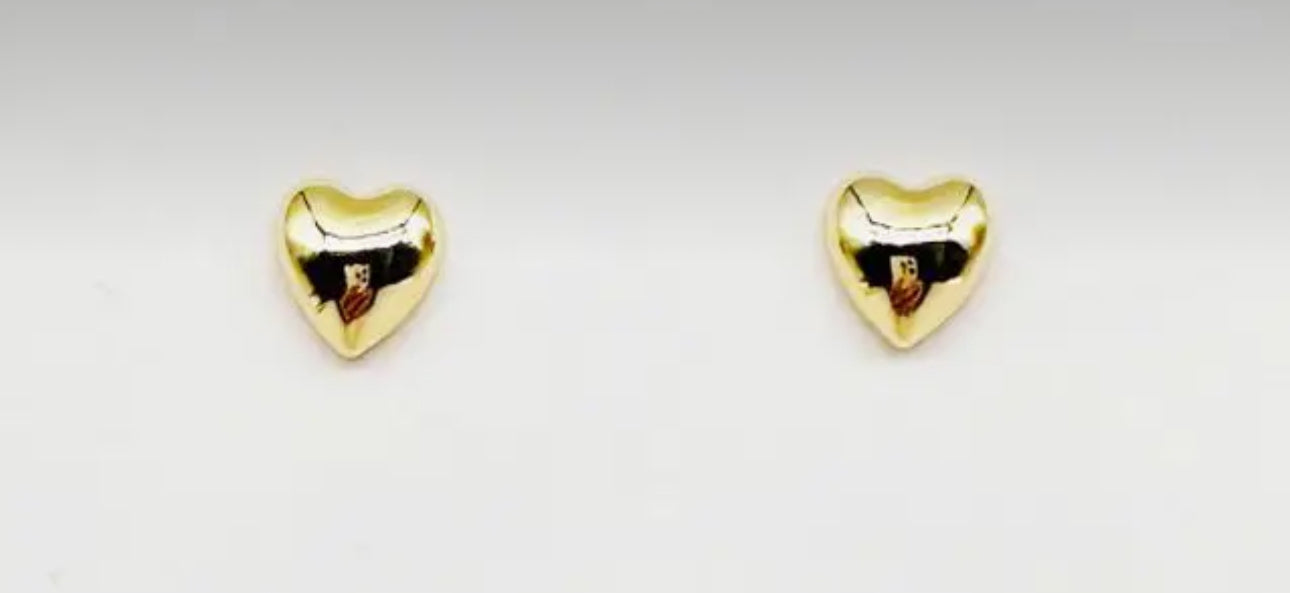 The Filled With Love Heart Stud Earrings