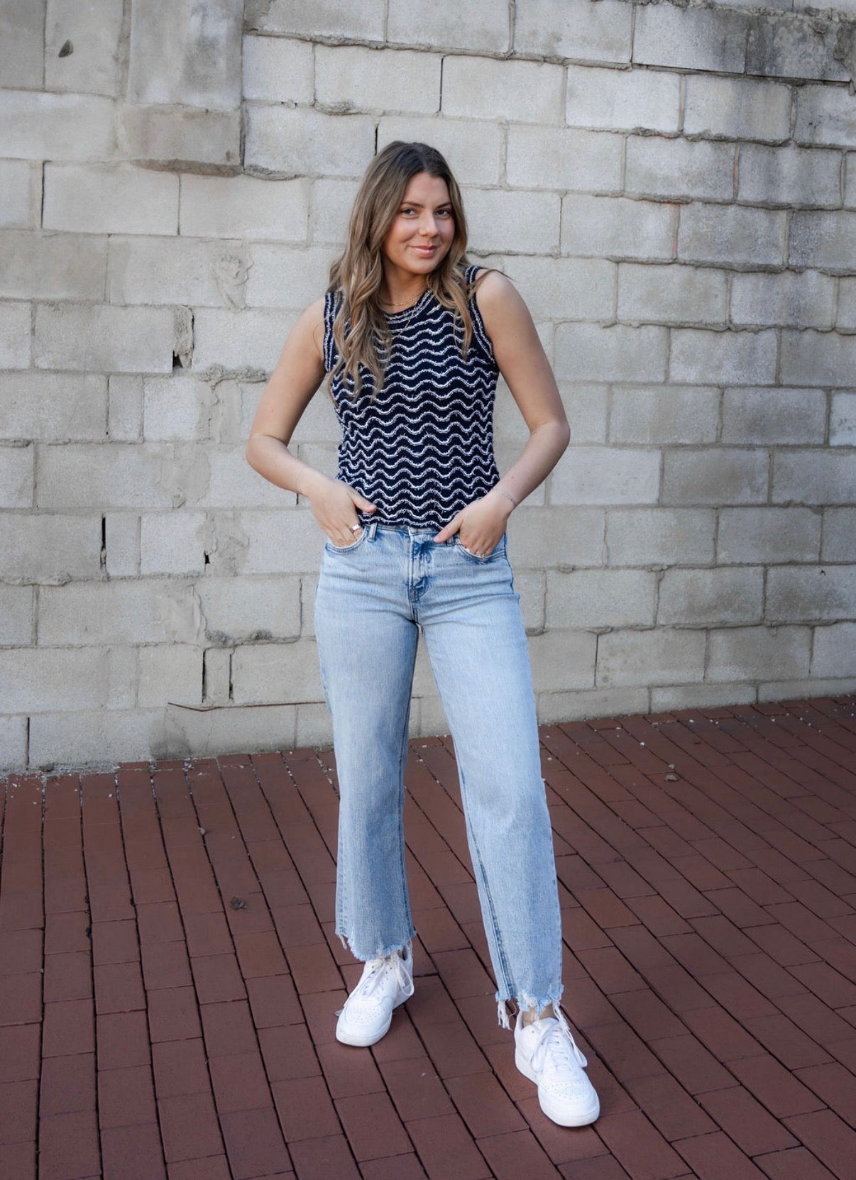 The Navy Sleeveless Sweater
