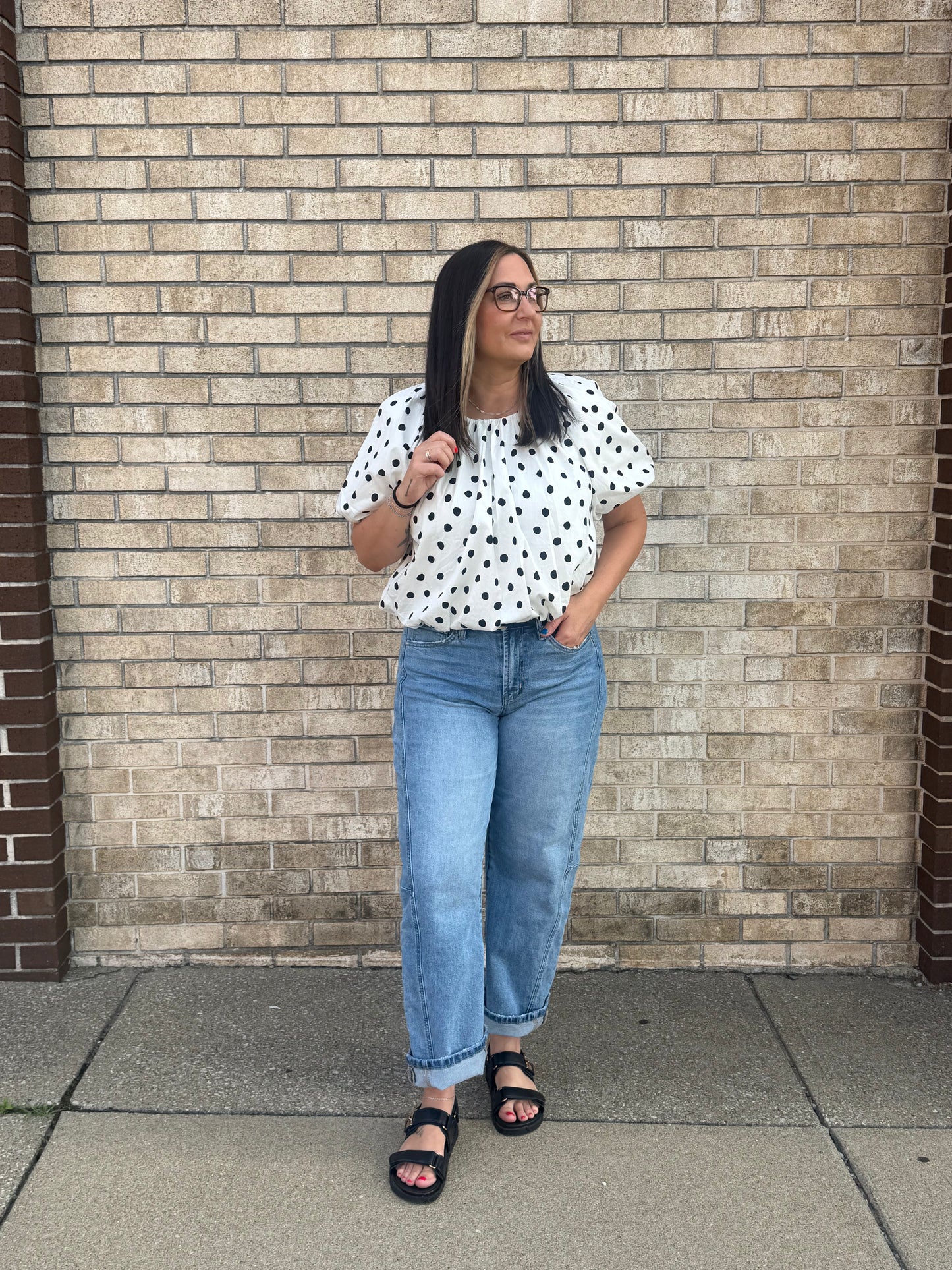 The Polka Dot Bubble Top