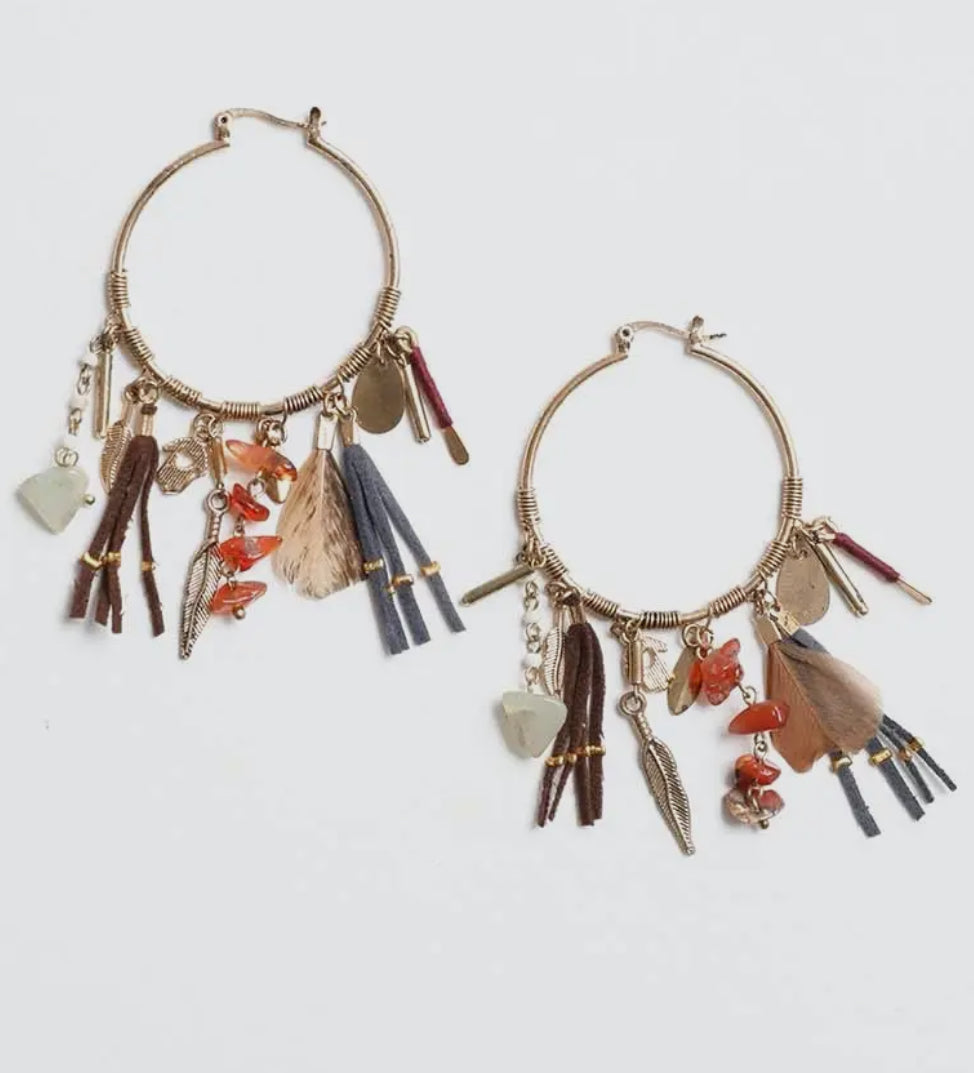 The Jade Feather Earrings