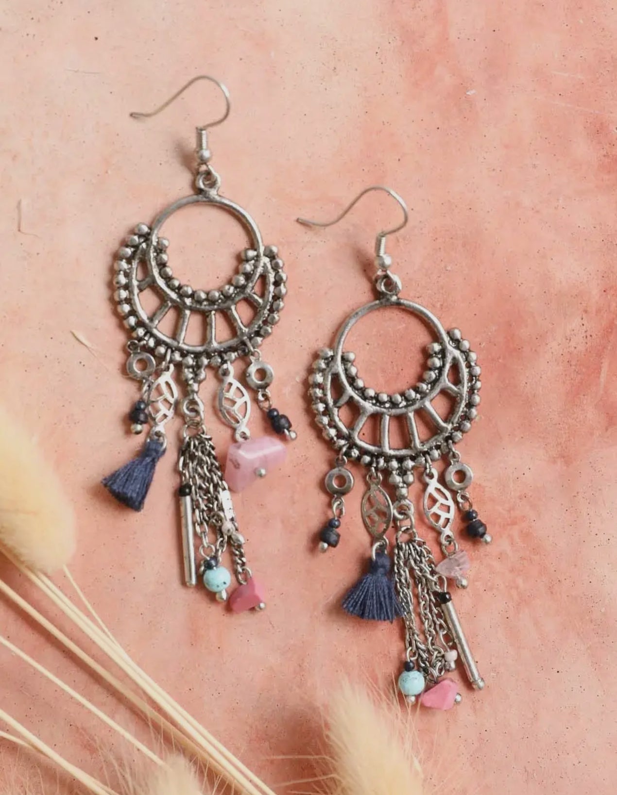 The Rose Fringe Earrings